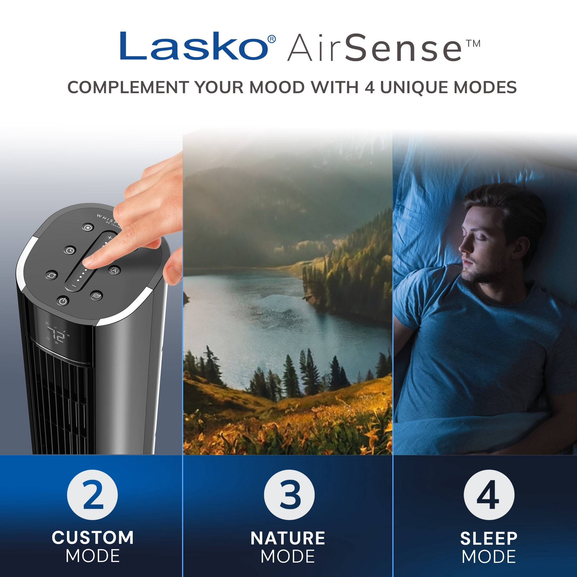Lasko 40 in Quiet Oscillating Tower Fan with Remote Control and 12 Speeds (Black, 40 in) 7fgn0