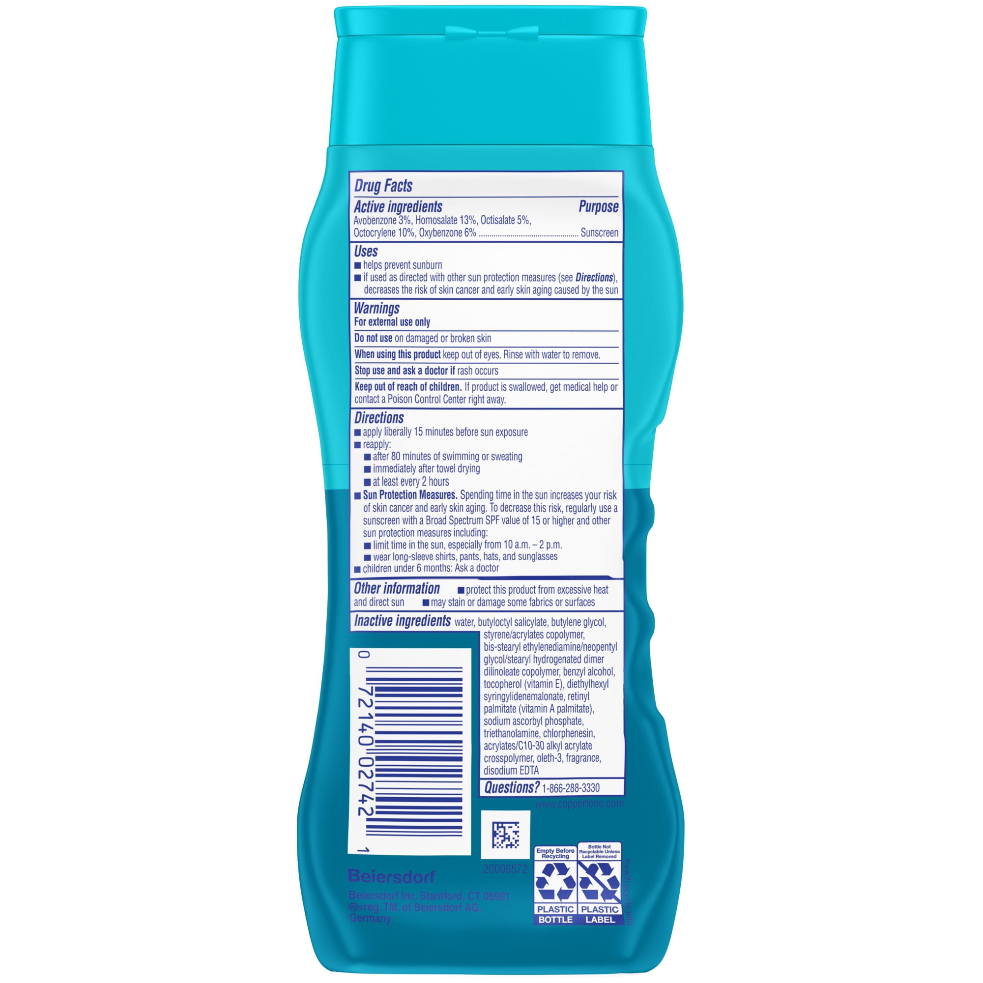 Coppertone Kids Sunscreen Lotion, SPF 70 Broad Spectrum Protection (White, 8 fl oz) 21le7
