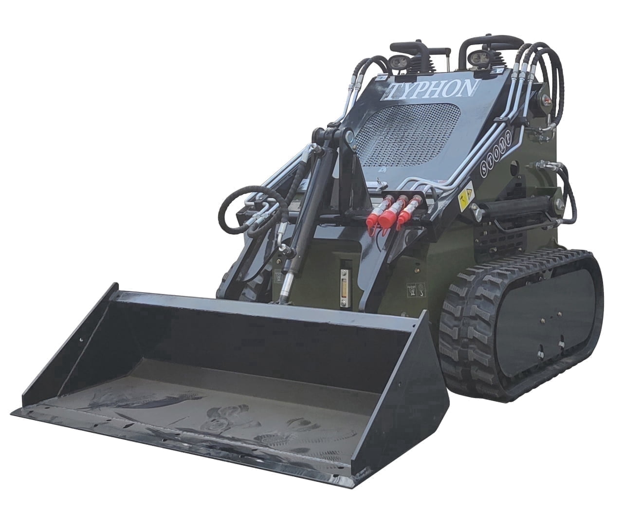 TYPHON Skid-Steer Loader with 22.1 HP Honda Engine (Tracked, 830 lb Capacity) 1u4l9