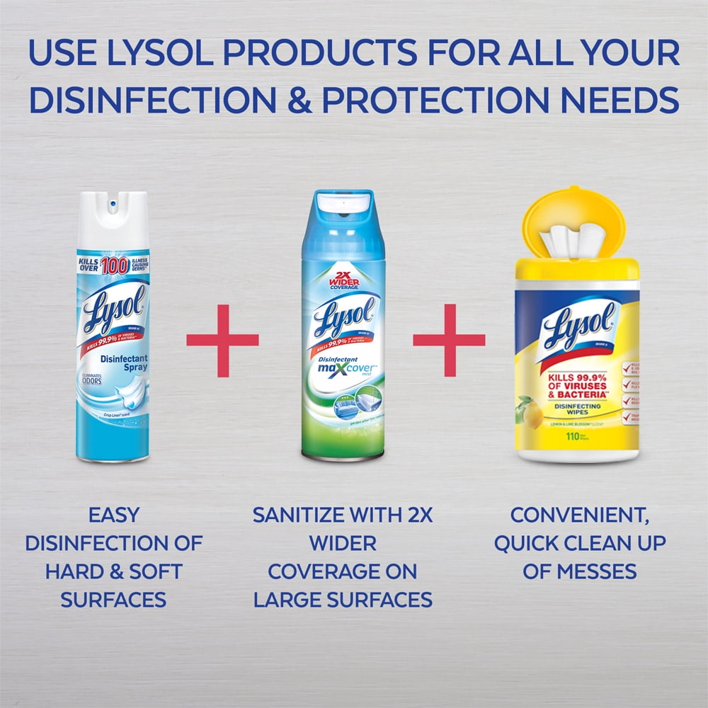 Lysol Disinfectant Spray To Go, Crisp Linen Scent (1 oz) eoly9
