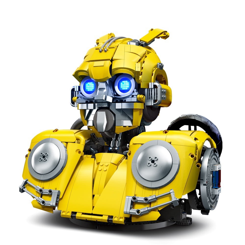 chanbrick Mech Robot Building Set, Steel Bumblebee Bust Model, Creative Construction Toy for Adults (1272 Pcs) hm10d