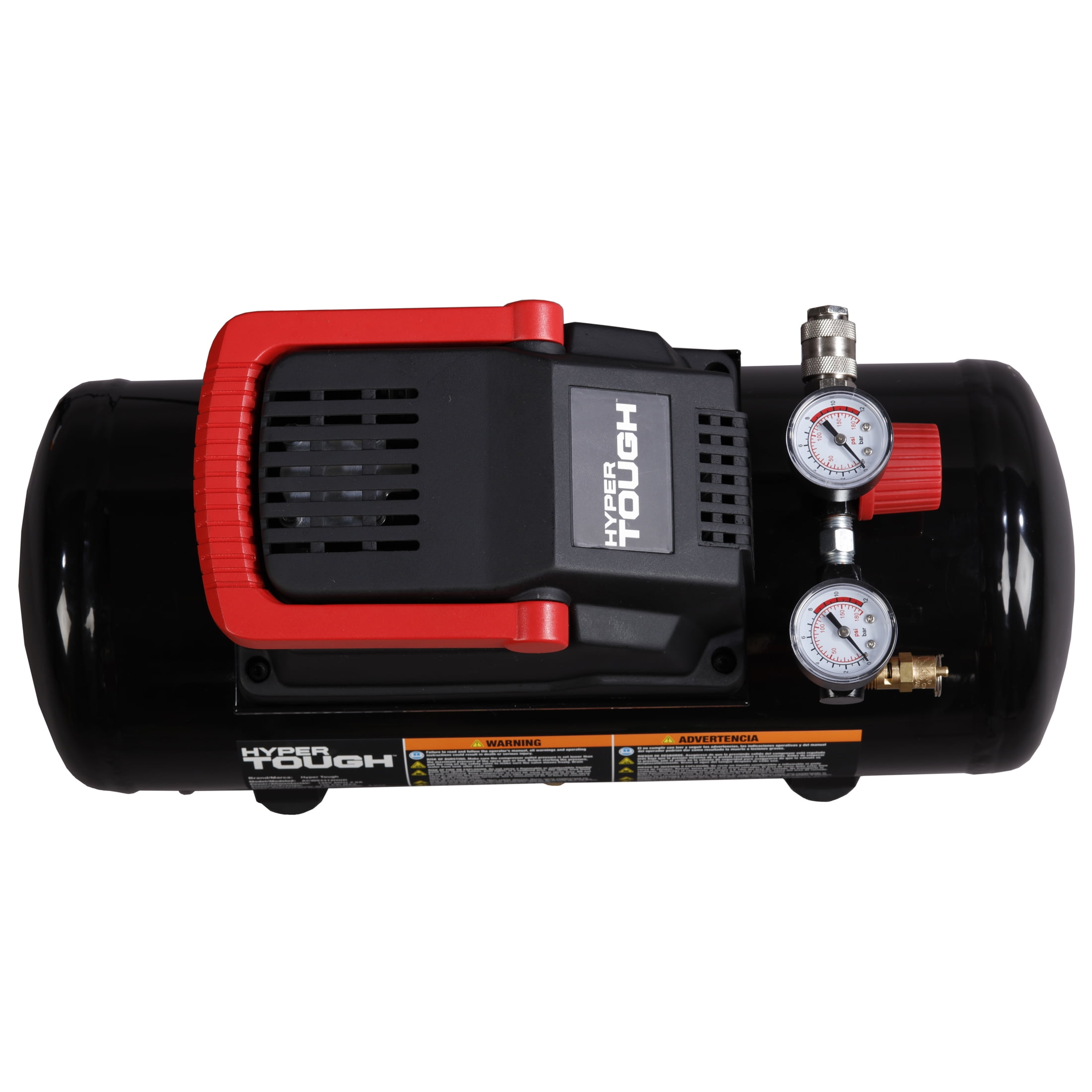 Hyper Tough Portable Air Compressor (Black, 3 gal) bth5c