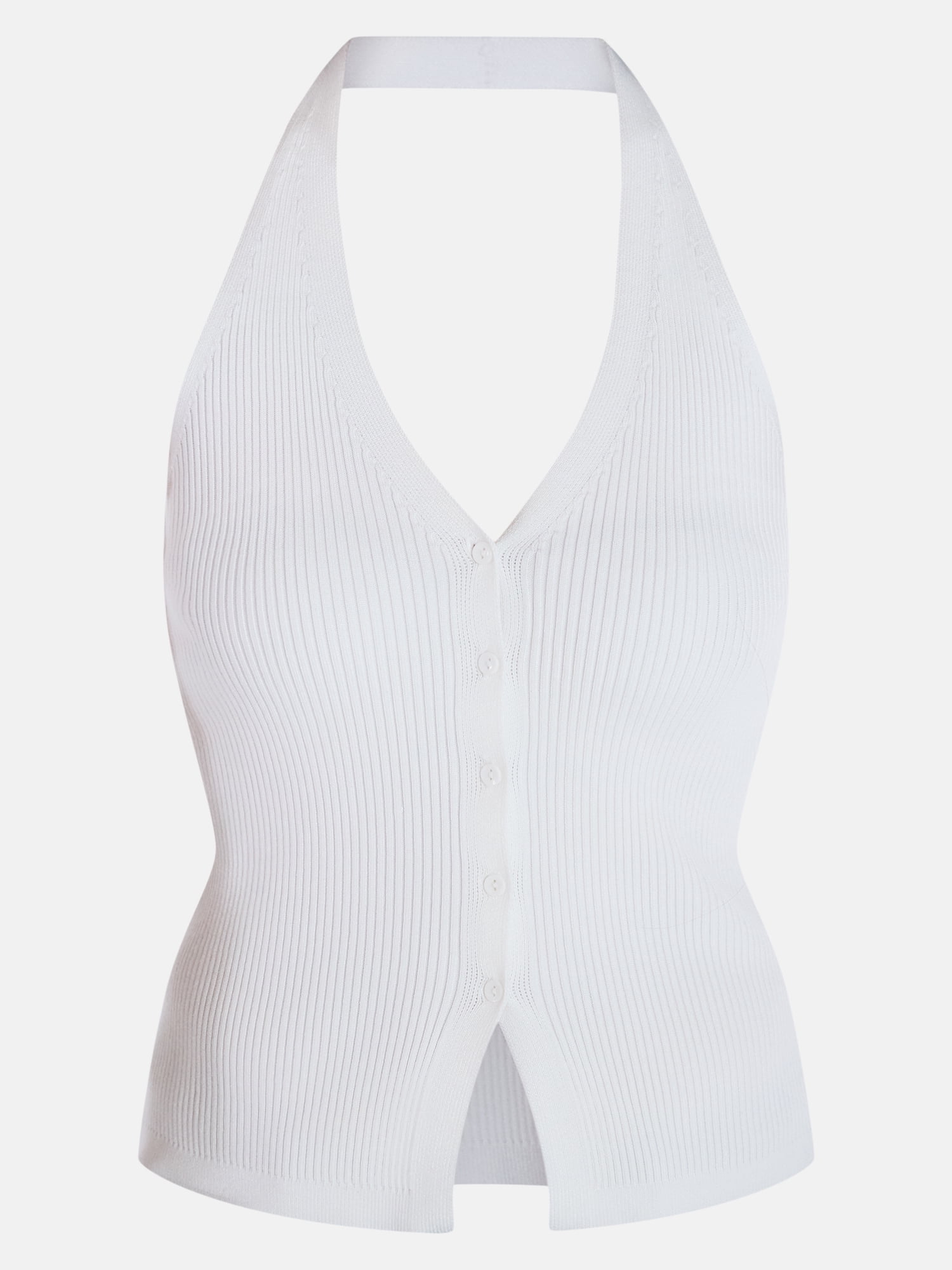 Madden NYC Women’s Halter Sweater Vest, Slim Fit Ribbed Knit Pullover (XXS-XXL) 29uz6