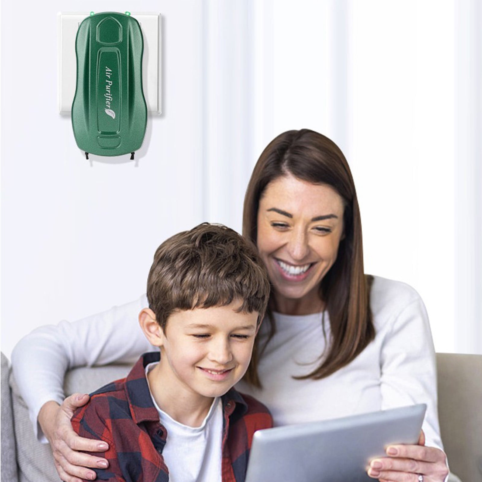 Dianli Mini Plug-In Negative Ion Air Purifier, Portable High Concentration Ionizer for Home and Office (Green, 3.74x1.57x0.98 in) q6w1u - Image 4