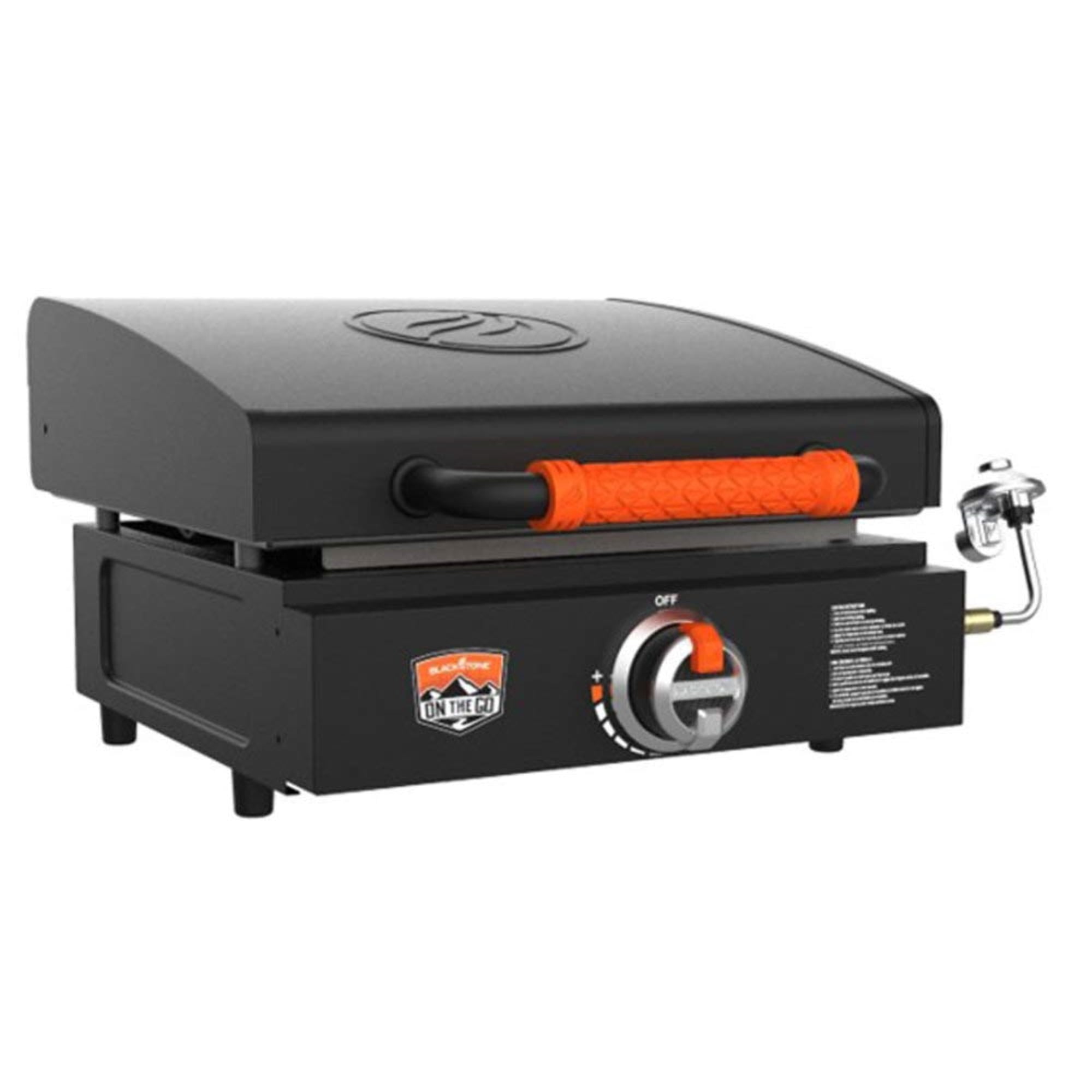 Blackstone On The Go 17 in Tabletop Griddle with Hood (Black, 17 in) qd7ia
