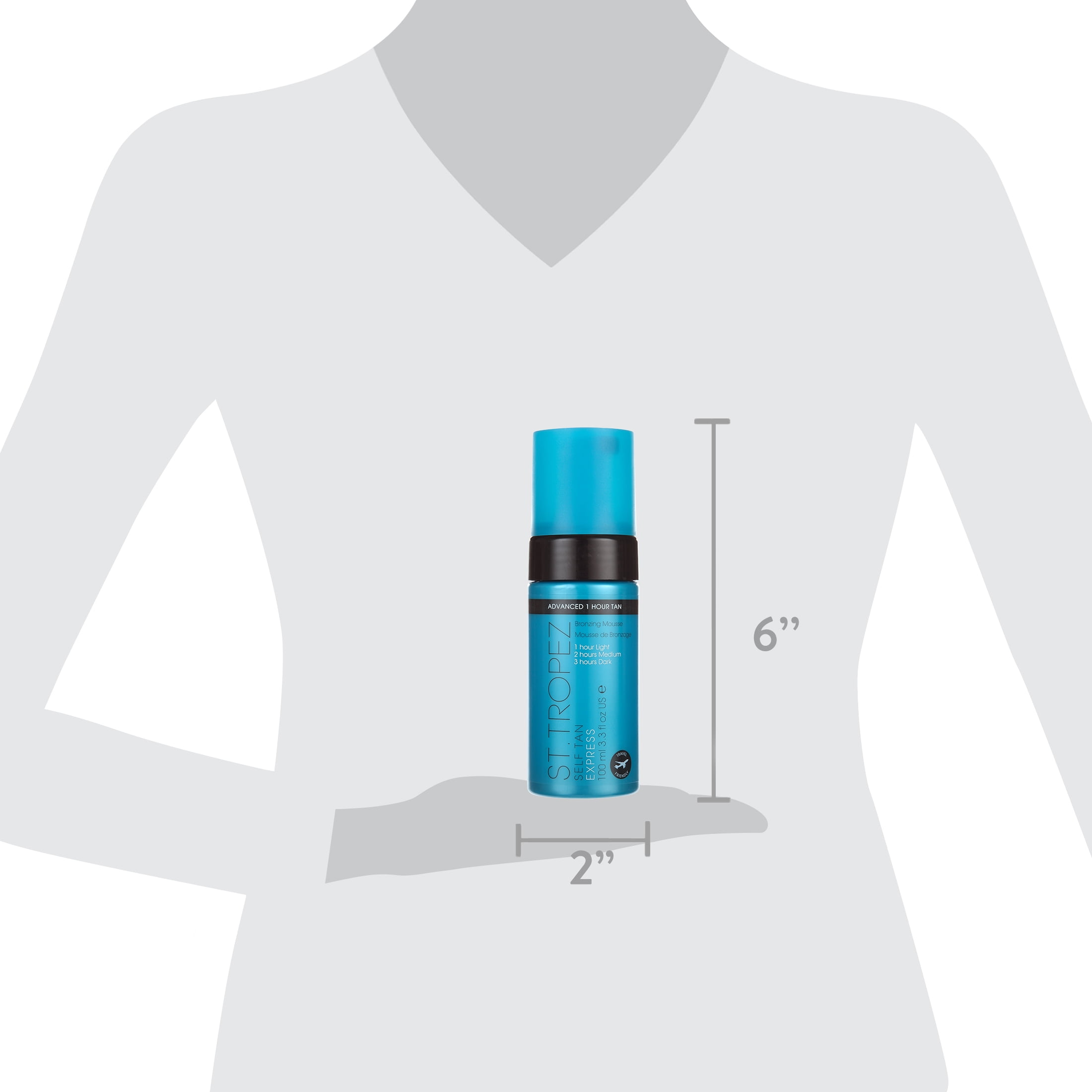 St. Tropez Self Tan Express Bronzing Mousse (Natural Glow, Quick-Dry Formula, 3.38 fl oz) xmjzx