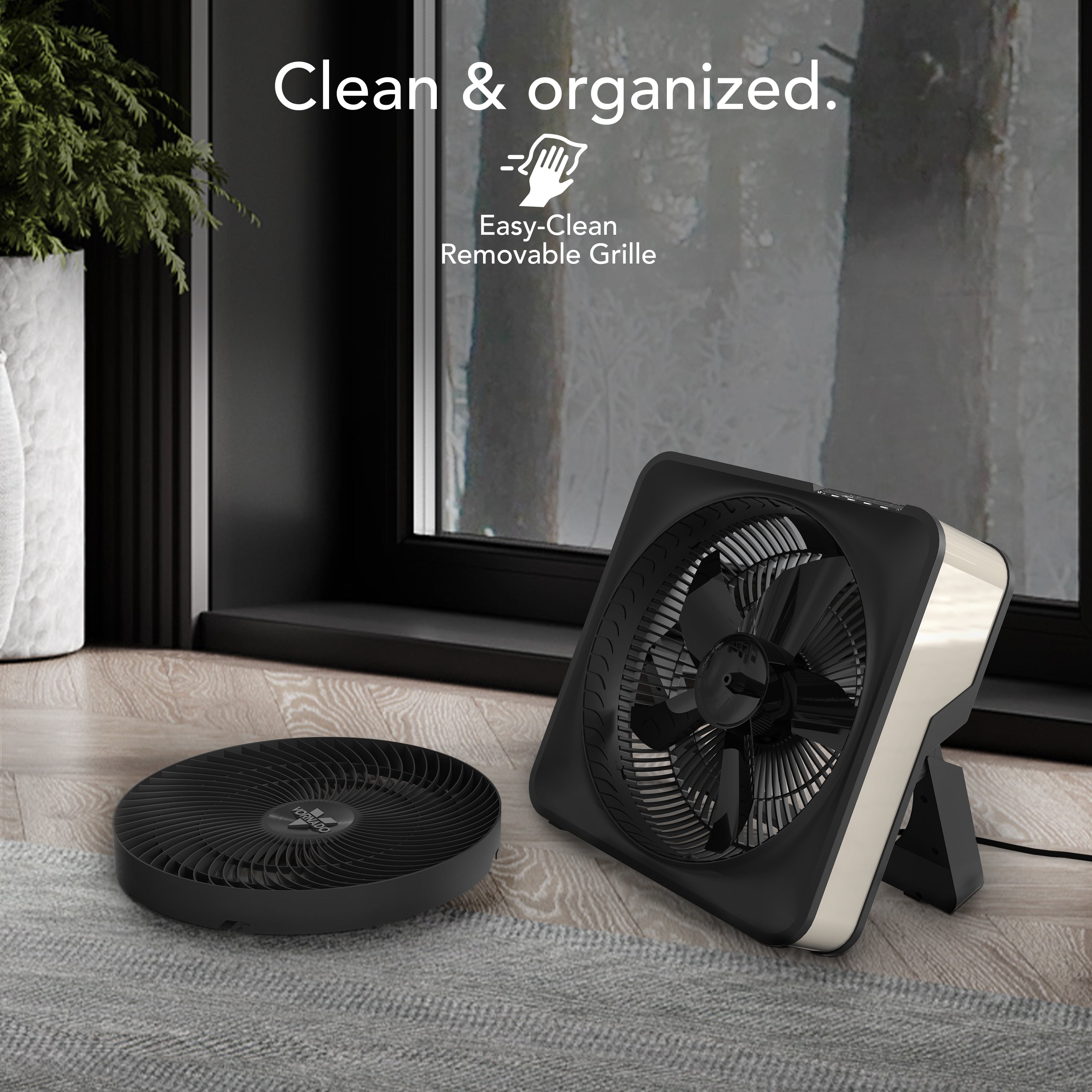Vornado Model 80X High Velocity Electric Household Fan (Cool Gray, 1 Unit) v70ki