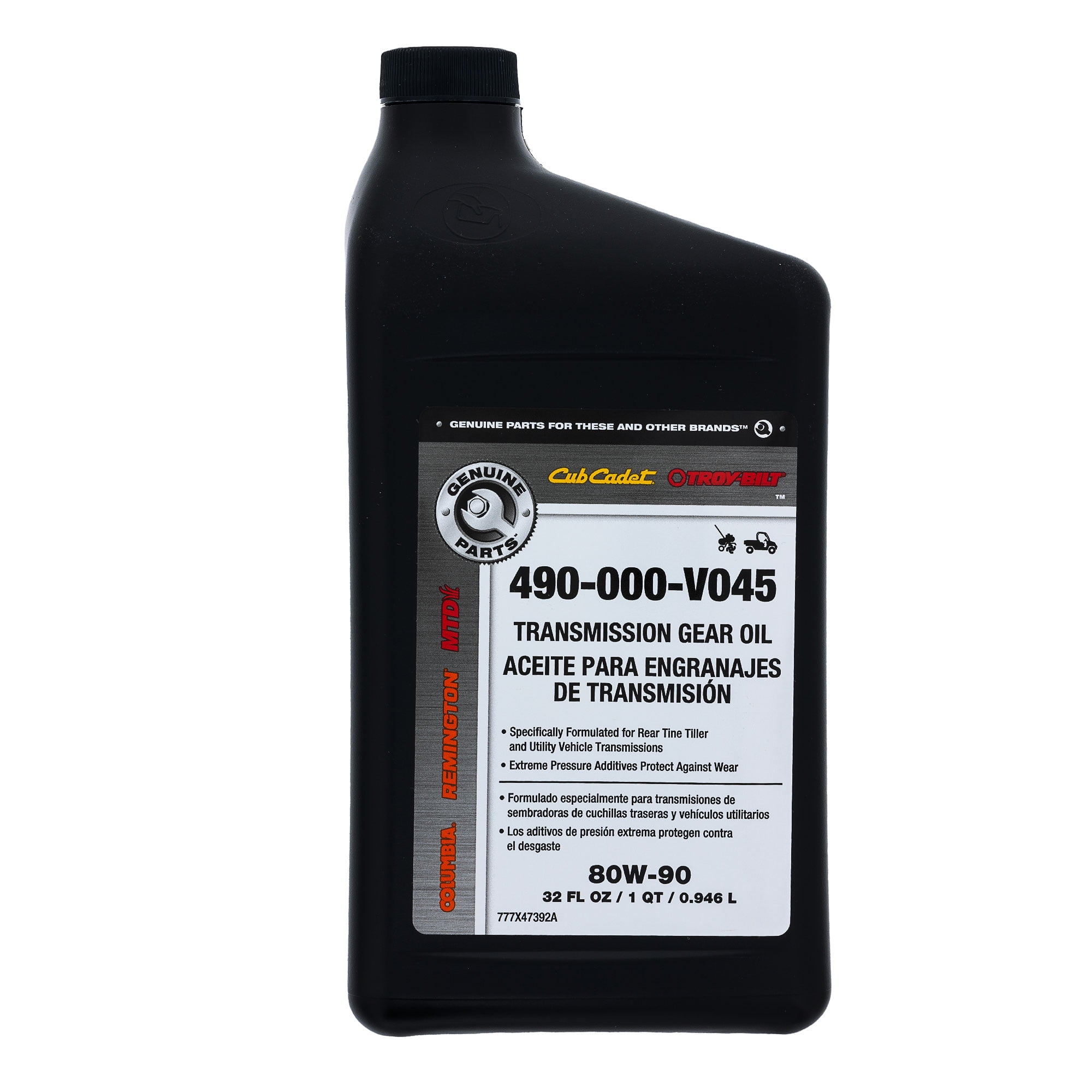 Cub Cadet 490-000-V045 Transmission 80W-90 Gear Oil for Compact Tractors and UTVs (32 fl oz) rft9e