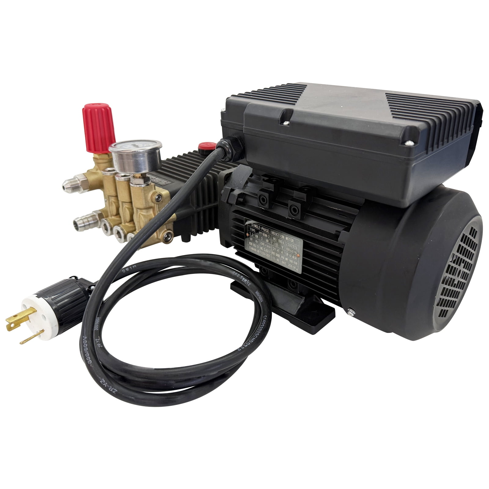 Techtongda Electric Portable High Pressure Car Washer Cleaning Pump System (12L/min) vi00f