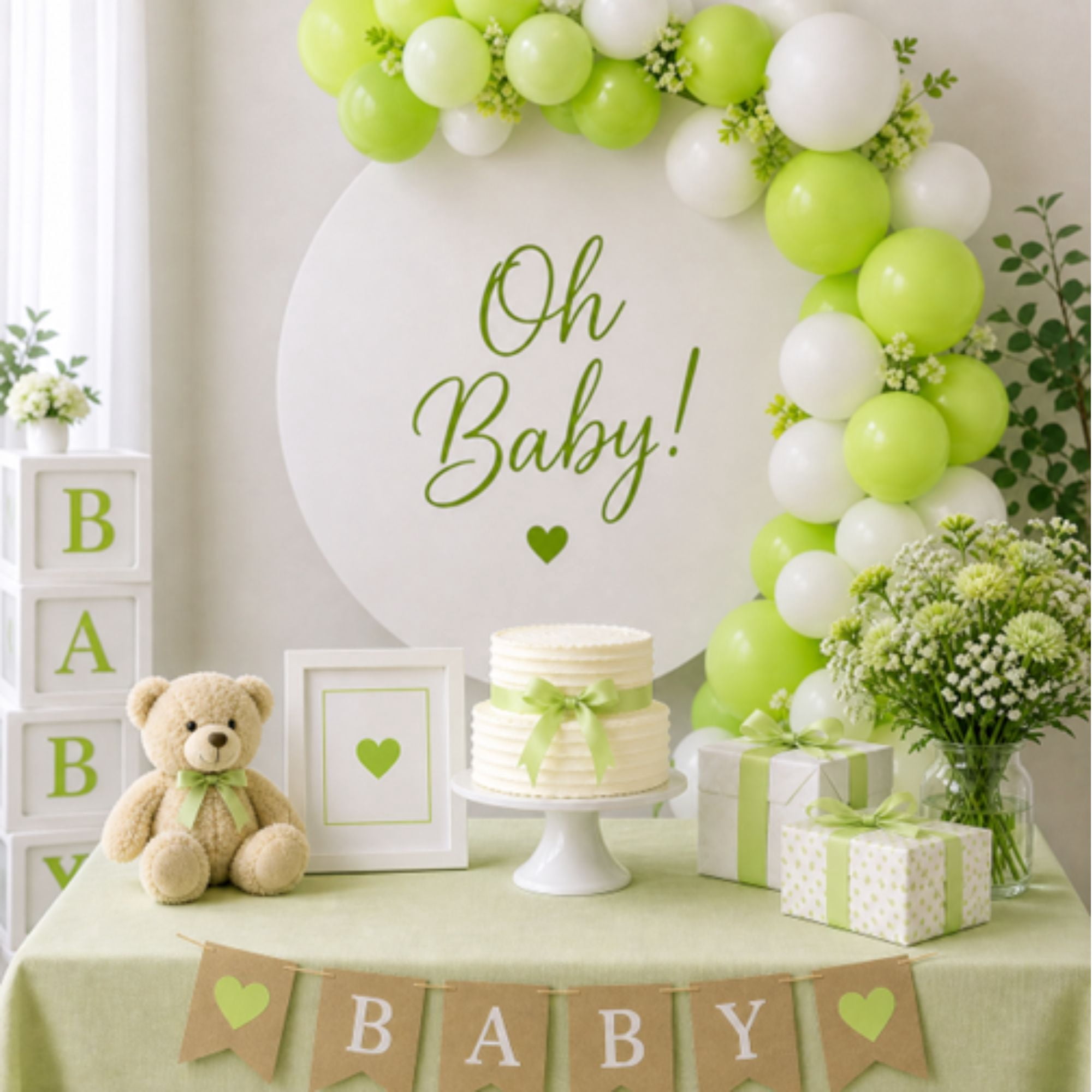 Way To Celebrate Lime Green Latex Balloons, Party Decoration Supplies (Lime Green, 15 Pieces, 12 in) bsihr