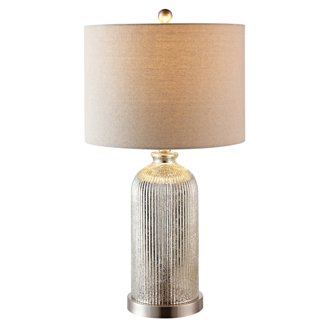 Safavieh Callen Glam Table Lamp with Crystal Accents and Off-White Shade (Gold, 27 in) 2zj7v