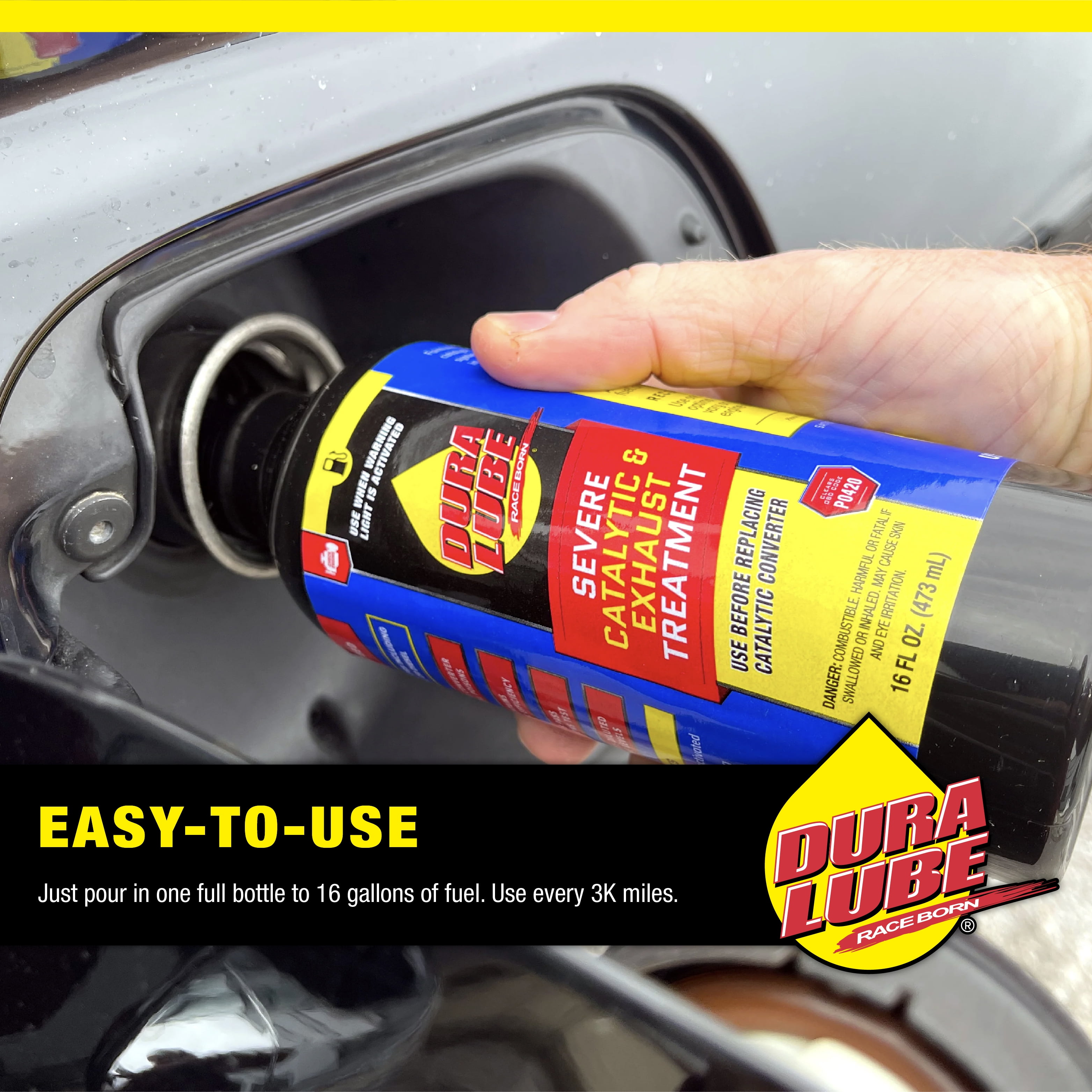 Dura Lube Catalytic & Exhaust System Treatment Emissions Additive Converter Cleaner (16 fl oz) ftgy3