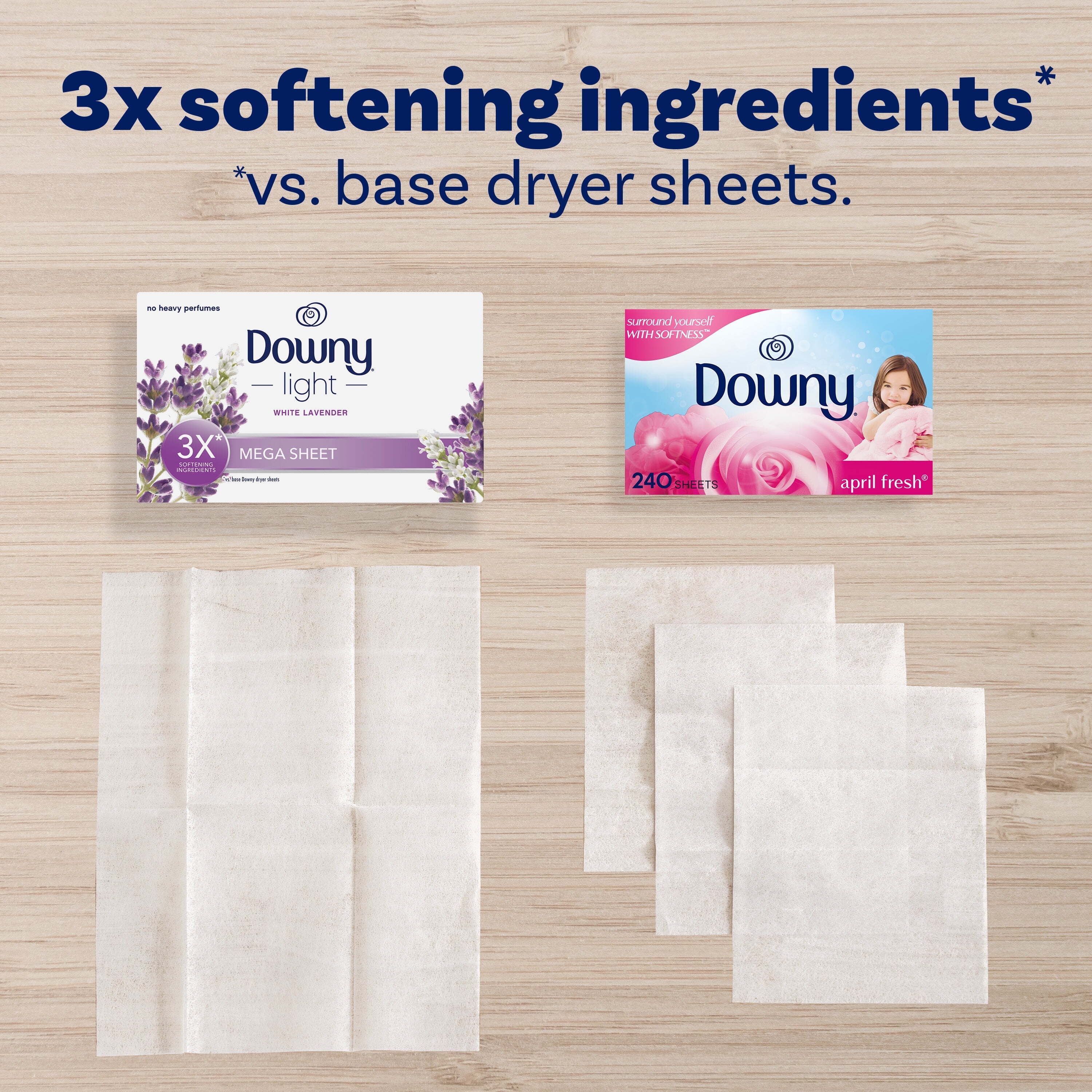 Downy Light Mega Dryer Sheets, Fabric Softener with White Lavender Scent (White, 80 Count) q6yhh