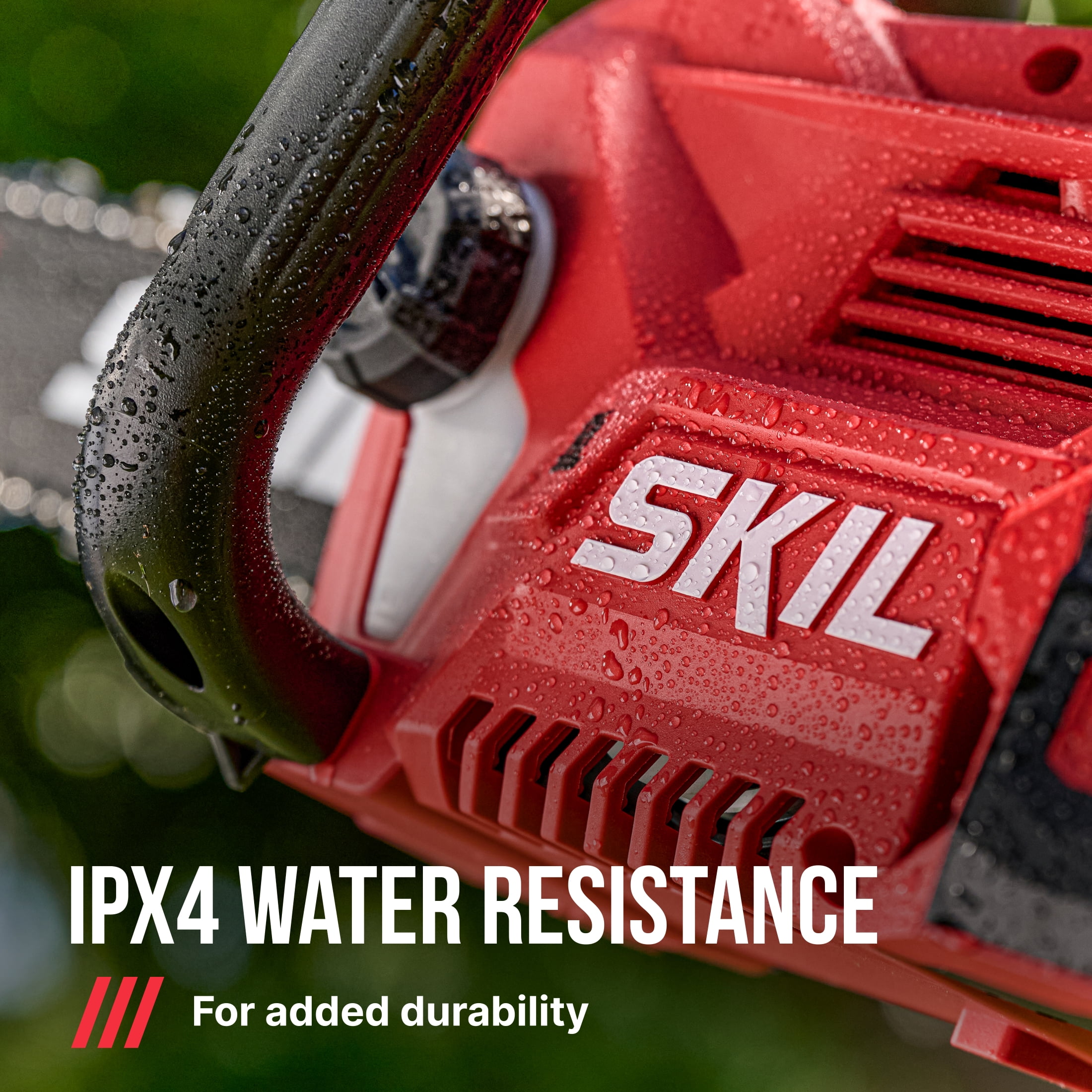 SKIL PWR CORE 40V Brushless 14-Inch Chainsaw Kit with 4.0Ah Battery and 60W Charger (Red, 14 in) yyyjt