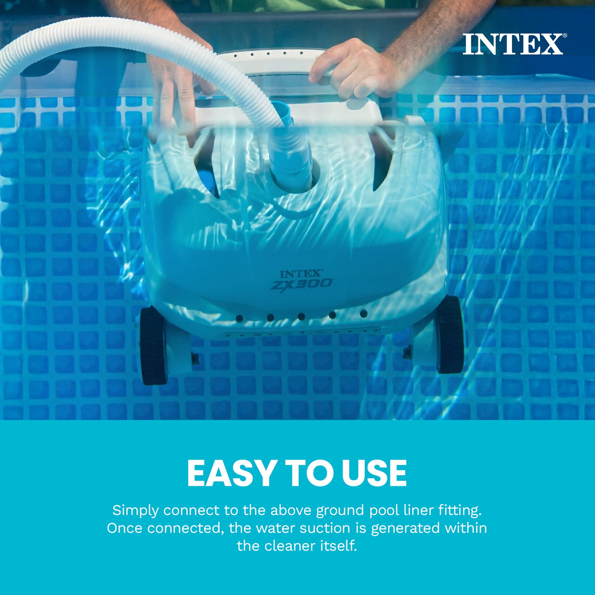 Intex Ultra XTR Above Ground Swimming Pool Set with Sand Filter Pump and Automatic Vacuum (Grey, 18 ft x 52 in) idwve