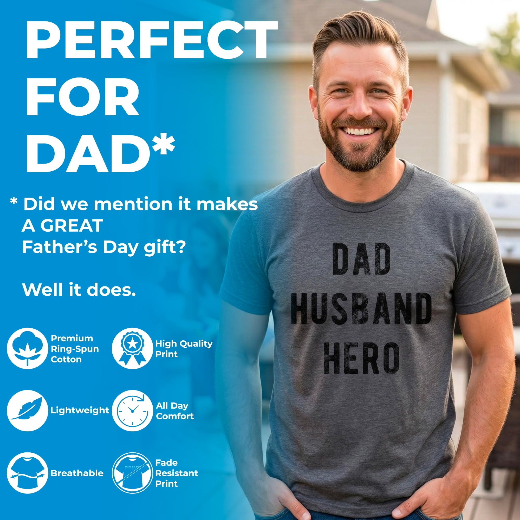 Crazy Dog T-Shirts Men's Dad Jokes Are How Eye Roll Graphic Tee Funny Father's Day Novelty Shirt (Blue, L) dp81i