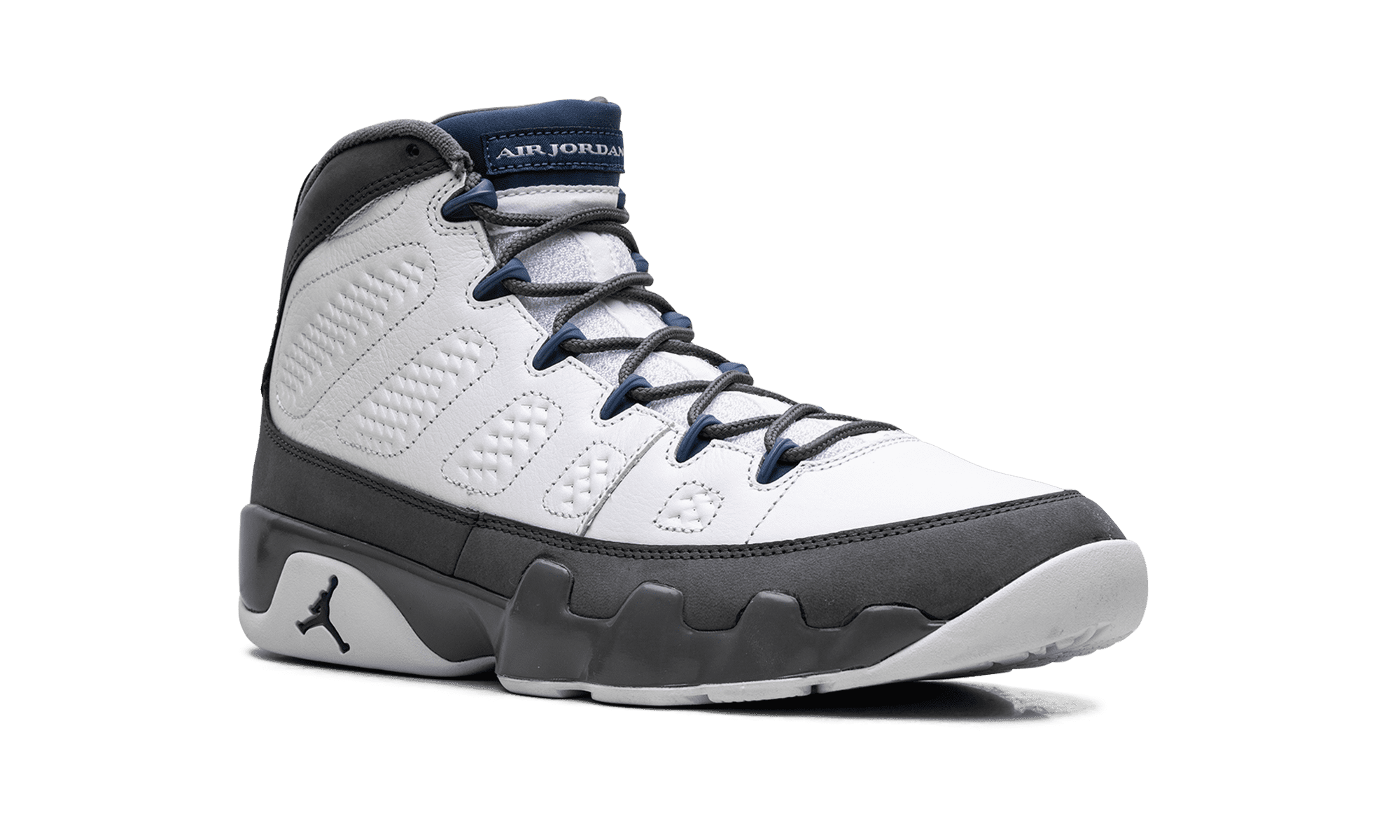 Jordan Air Jordan 9 Retro Basketball Shoes (Flint Grey/French Blue, Men's Size 10) kpimd