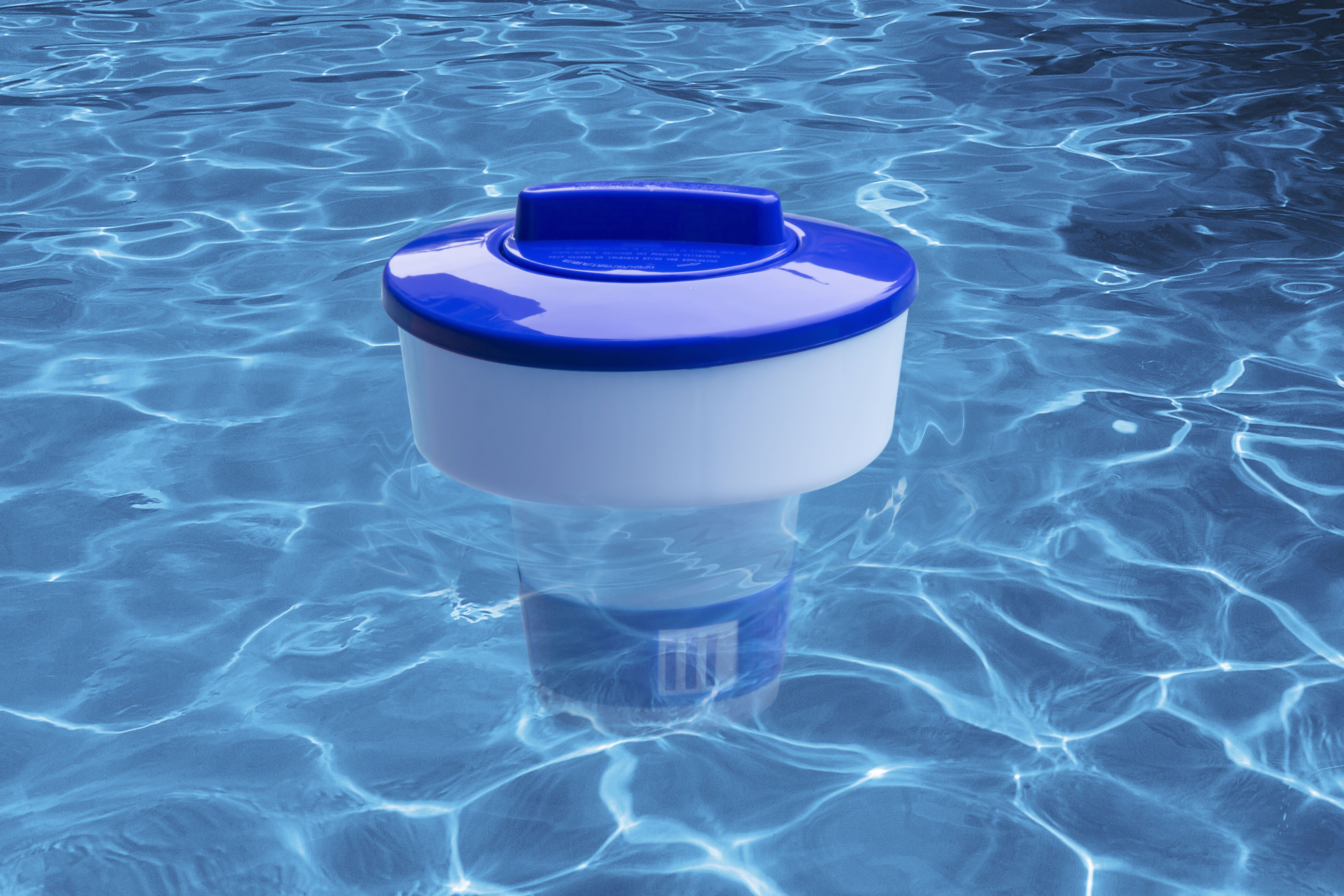 Aquatix Pro Pool Chlorine Floater Dispenser for 1 in to 3 in Tablets (Blue, Large) koduz