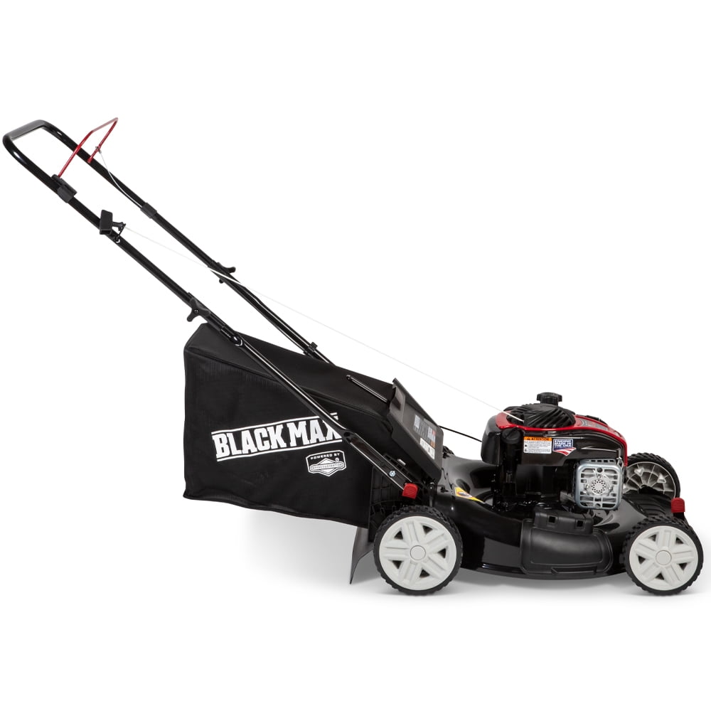 Black Max 21-inch Walk-Behind Push Mower with 140cc Briggs & Stratton Engine (Black, 21 in) uhsu0