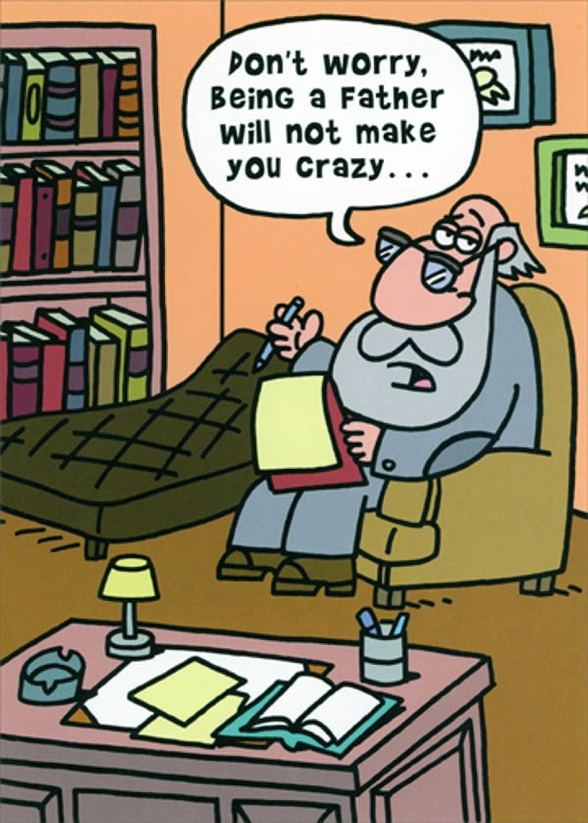 Sellers Publishing Funny Father's Day Greeting Card (Humorous Dad Gift, 5 in x 7 in) p91ie