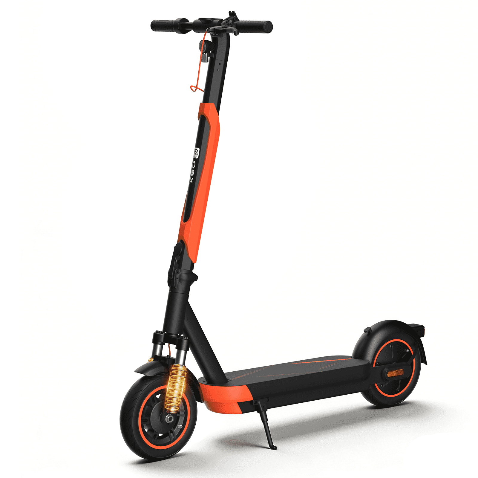 OBX Electric Scooter for Adults, 21MPH 800W Motor, 22 Mile Range, Folding Commuter E-Scooter (Orange, 10 in Tires) xu7zr