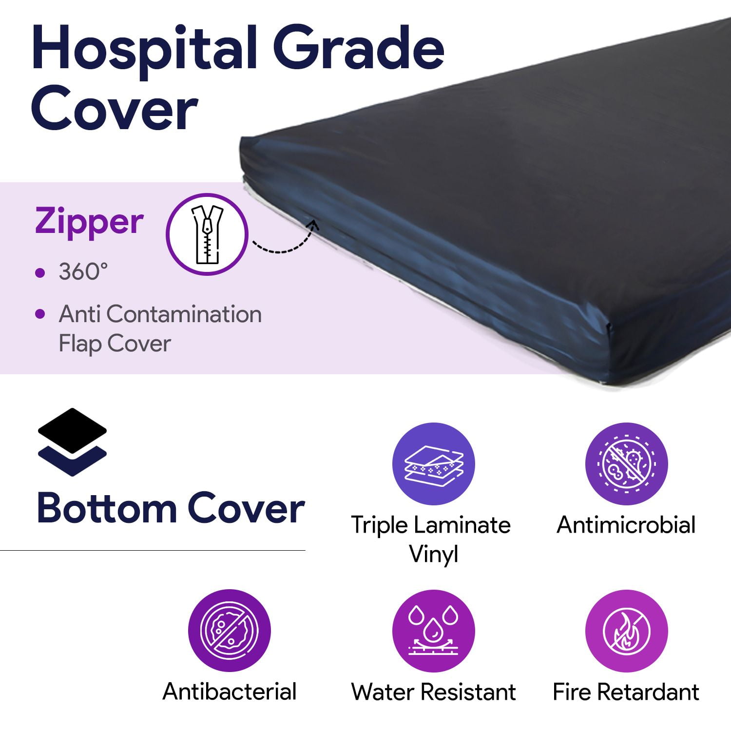 ProHeal Memory Foam Hospital Bed Mattress, Gel Infused Pressure Redistribution with Sloped Heel (36 in x 76 in x 6 in) uponk