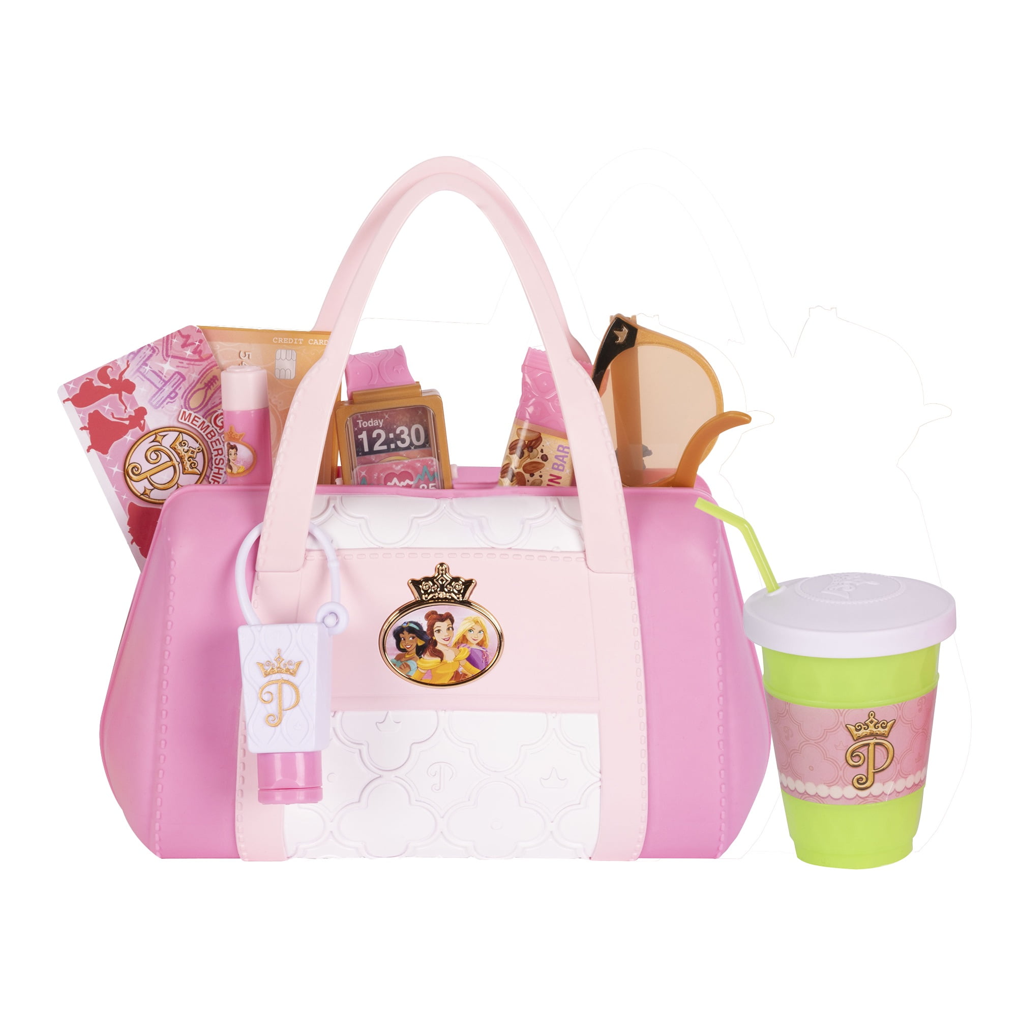 Disney Princess Style Collection On-The-Go Mom Play Set (Pink, 10 Piece Set) s0tbu