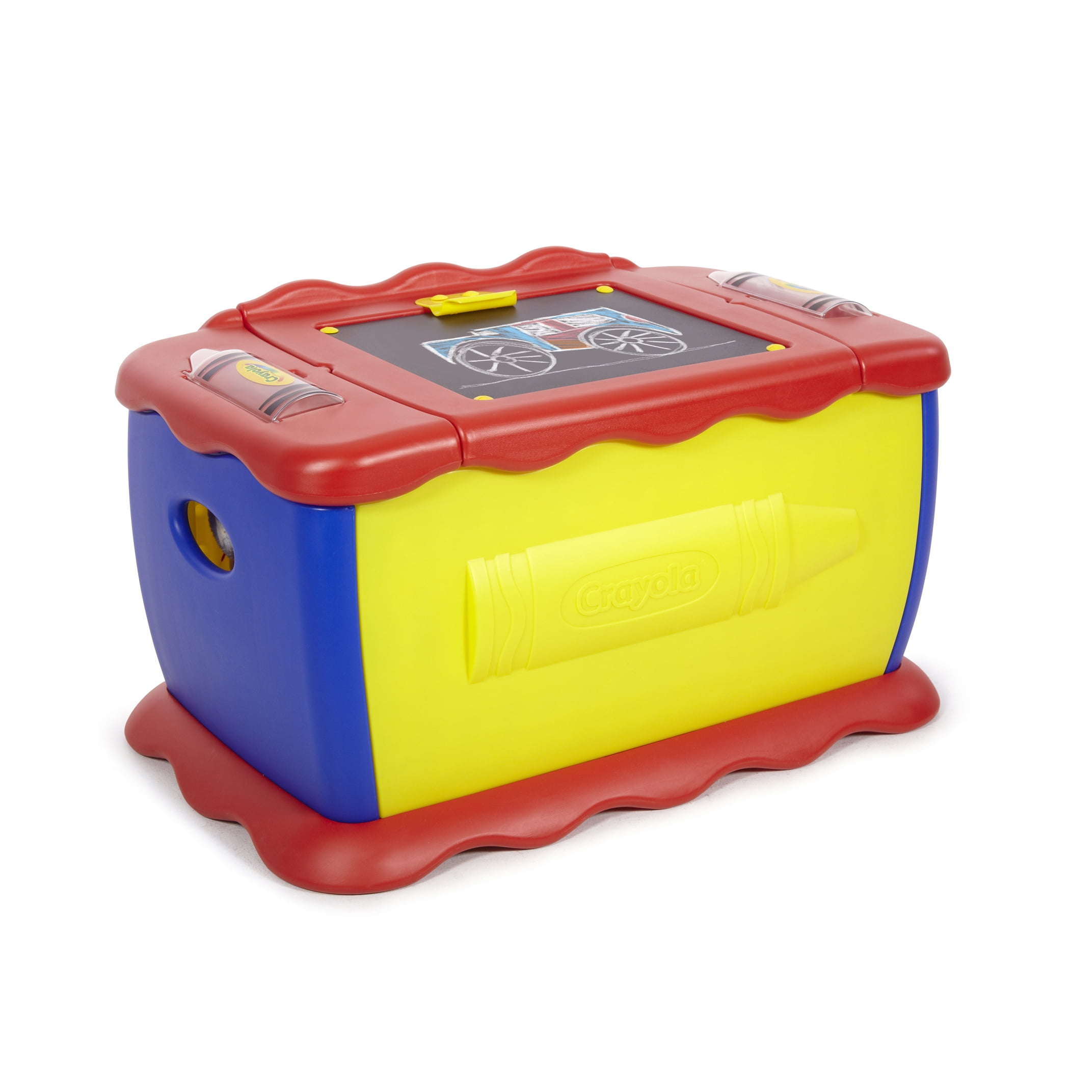 Crayola Giant Toy Box with Chalkboard Surface and Storage (Multi-Color, 50 Gallon) puep2