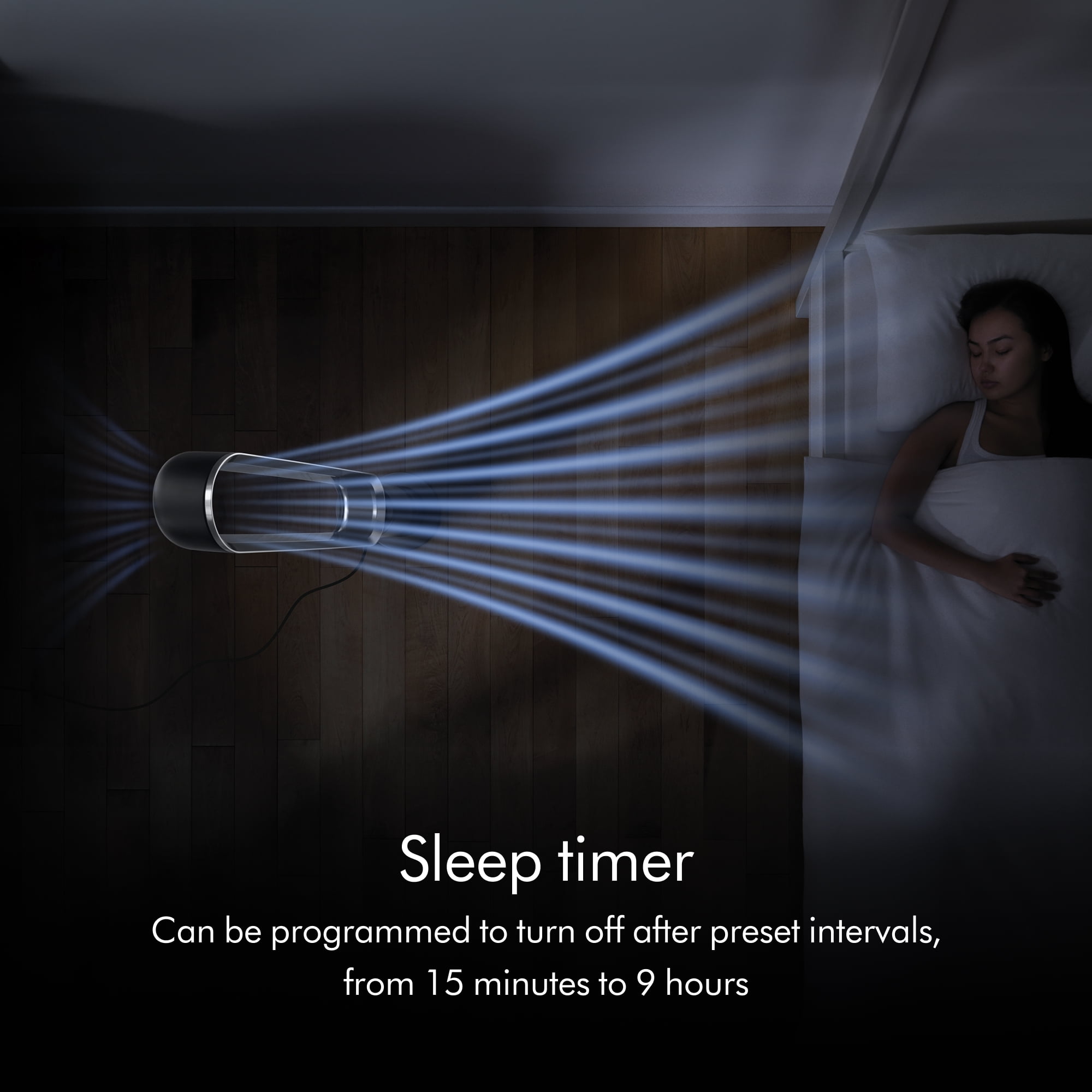 Dyson Cool Tower Fan AM07 Air Multiplier Technology (Satin Black/Nickel, 39 in) ve9sv