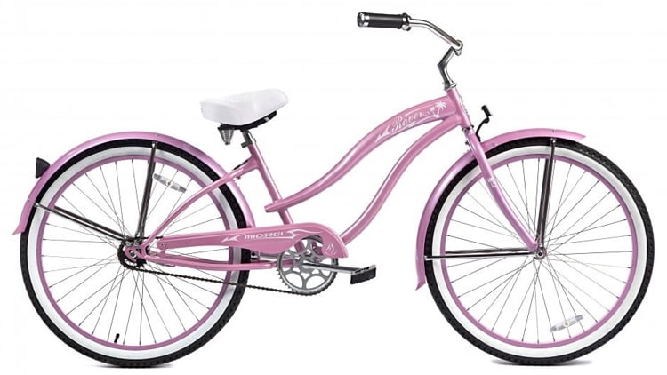 Micargi Rover GX Beach Cruiser Bike Single Speed Coaster Brake with Fenders (Pink, 26 in) 6urkb