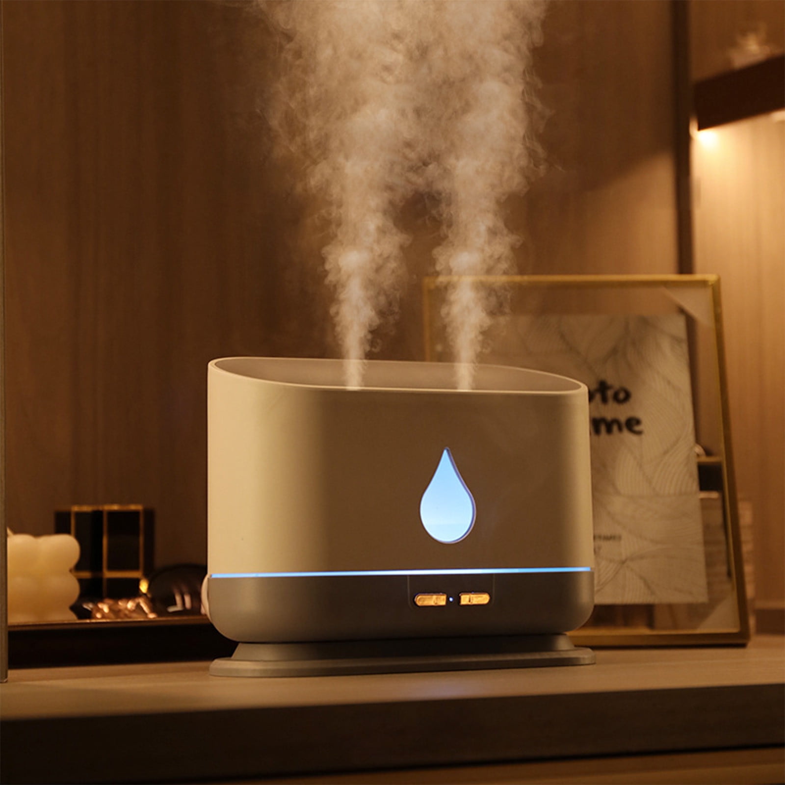 CAMTOA Ultrasonic Humidifier for Bedroom and Home, Quiet Top Fill Mist Diffuser with 360-Degree Nozzle (Grey, 33.8 fl oz) 9fkzt