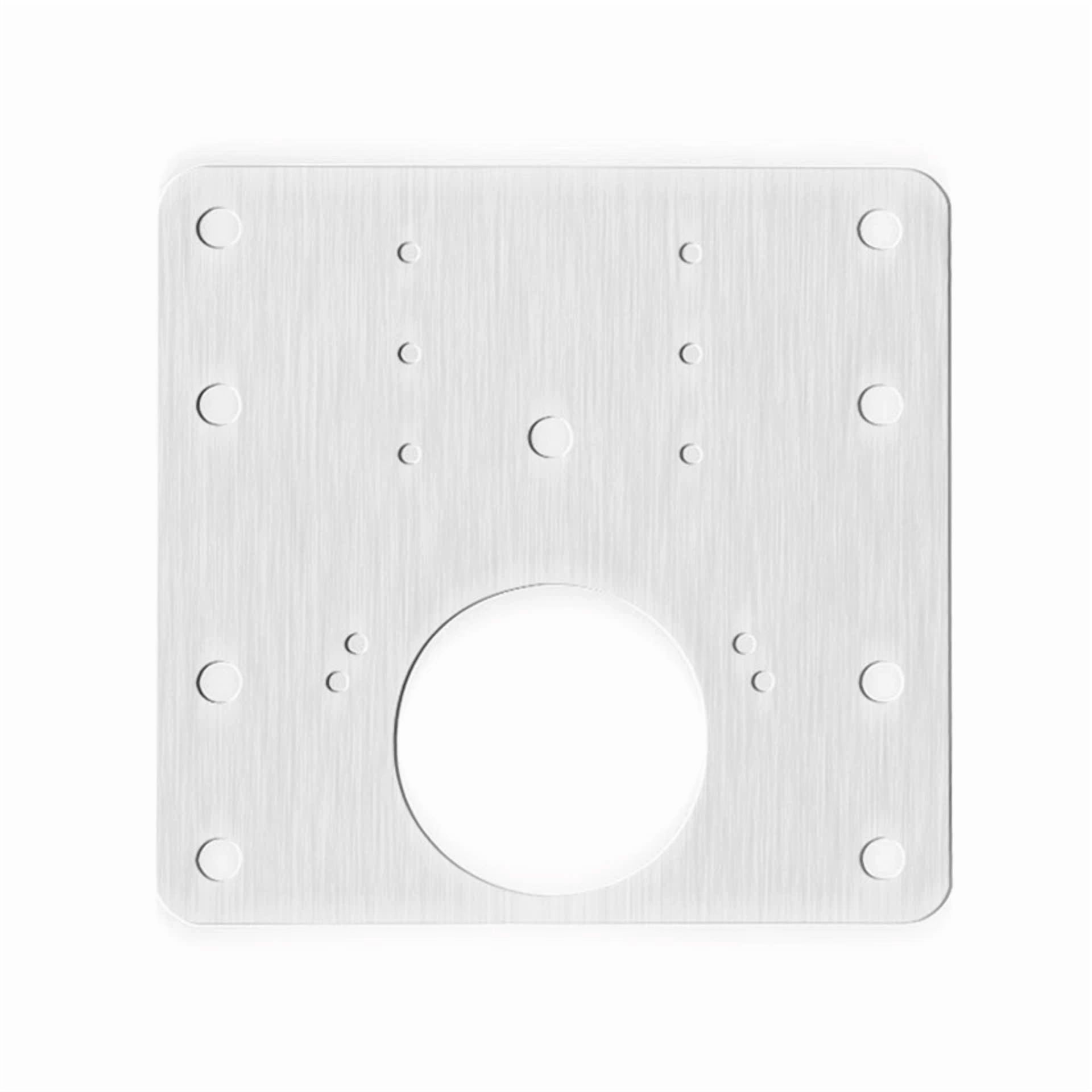 VAULT Cabinet Hinge Repair Plate Kit, Heavy-Duty Stainless Steel Furniture Fix (4 in x 4 in) xkjc7