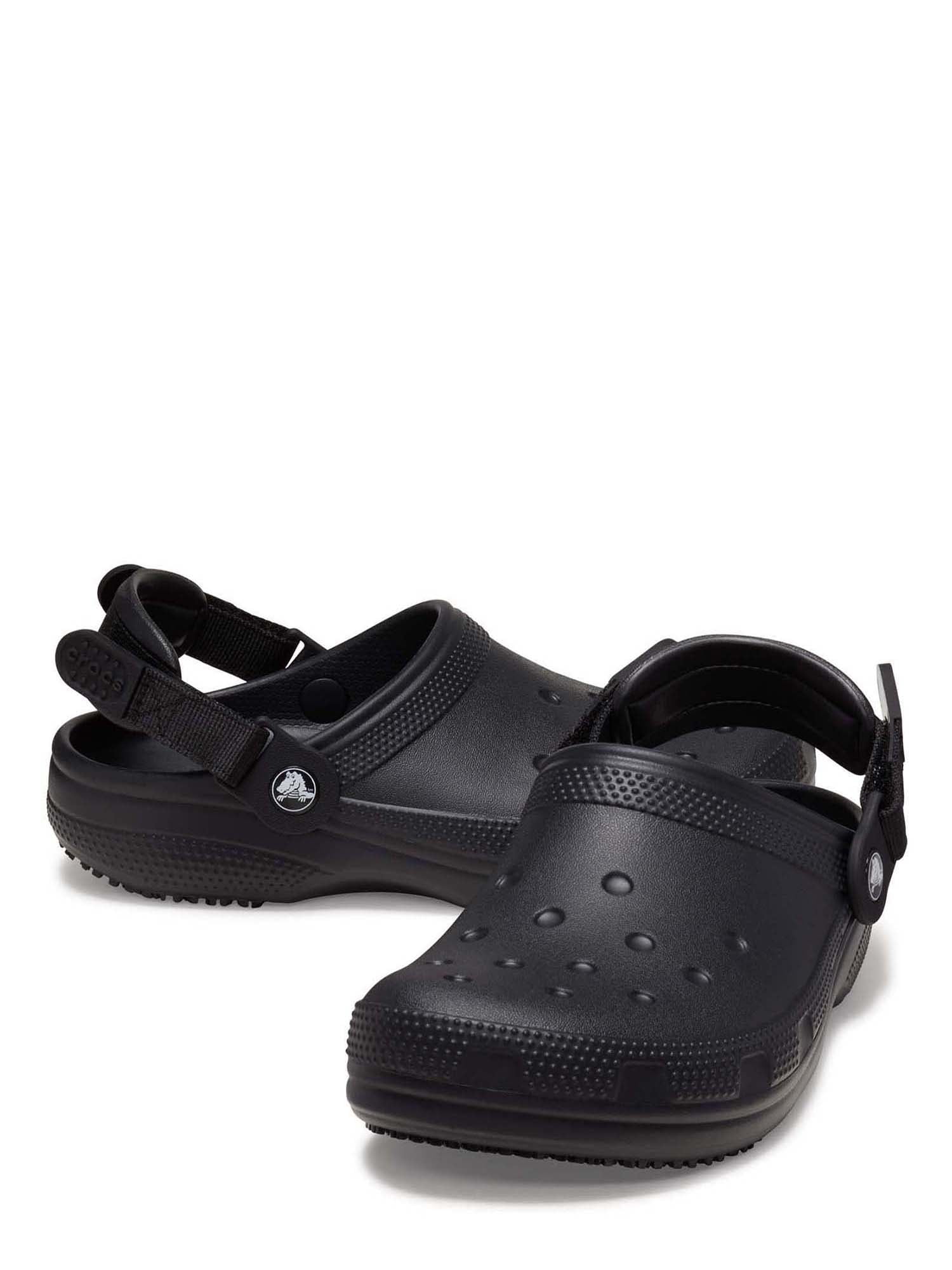 Crocs at Work Unisex Classic Slip Resistant Work Clog (Black) u2f89