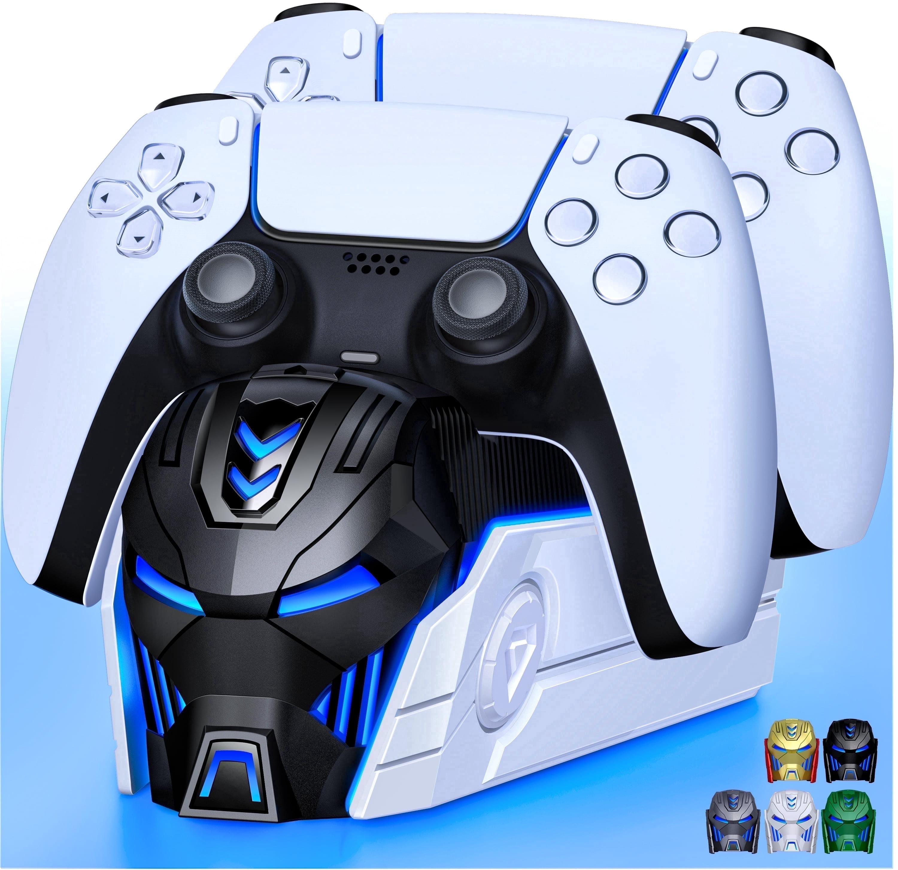Beboncool PS5 DualSense Controller Charging Station, Fast Dual Dock with LED Indicator (Black, 1 Pack) c925z