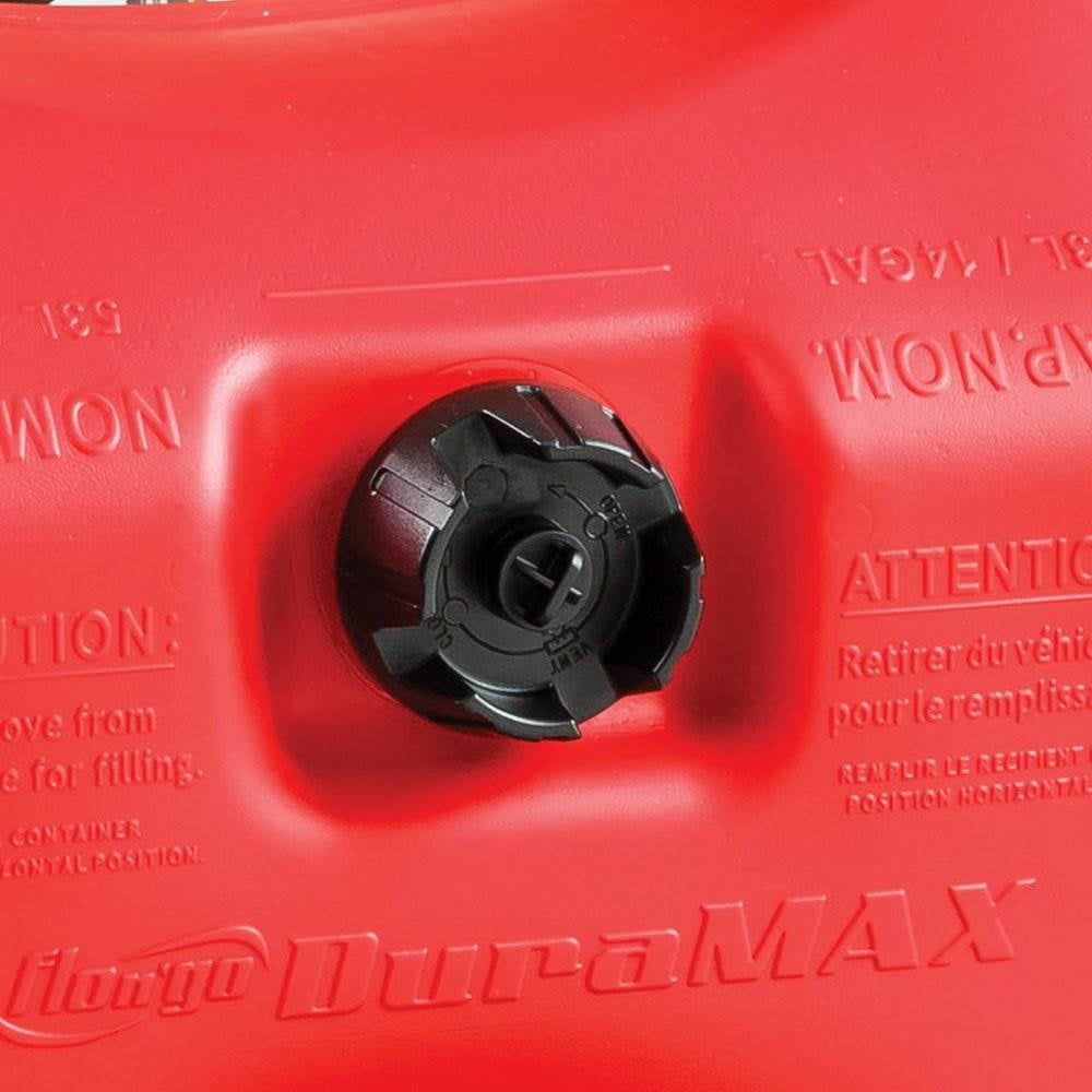 Scepter Flo N Go Duramax 14 Gallon Wheeled Fuel Transfer Caddy with Siphon Pump (Red, 14 Gallon) whab7