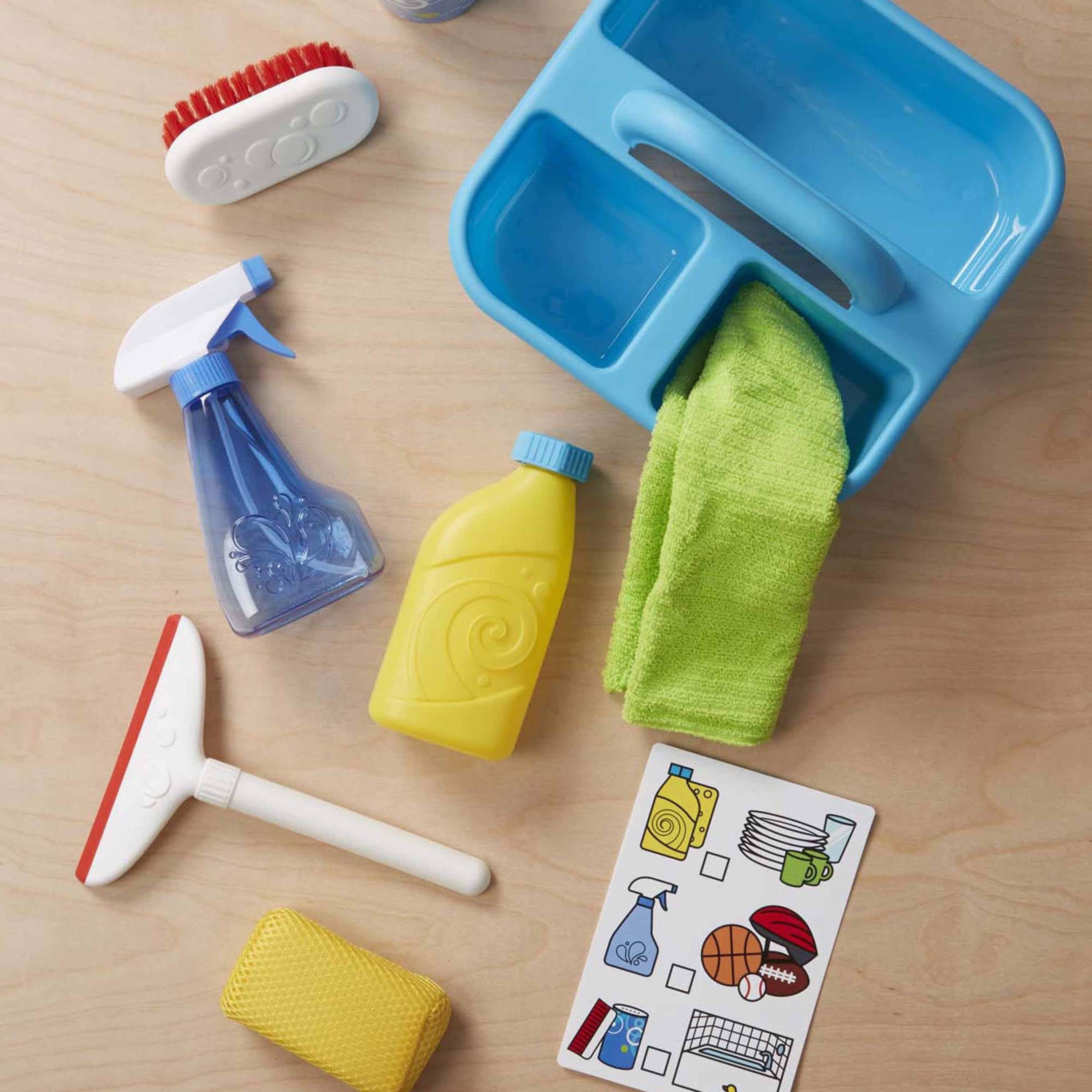 Melissa & Doug Spray, Squirt & Squeegee Pretend Play Cleaning Set (10-Piece) 6sxv9
