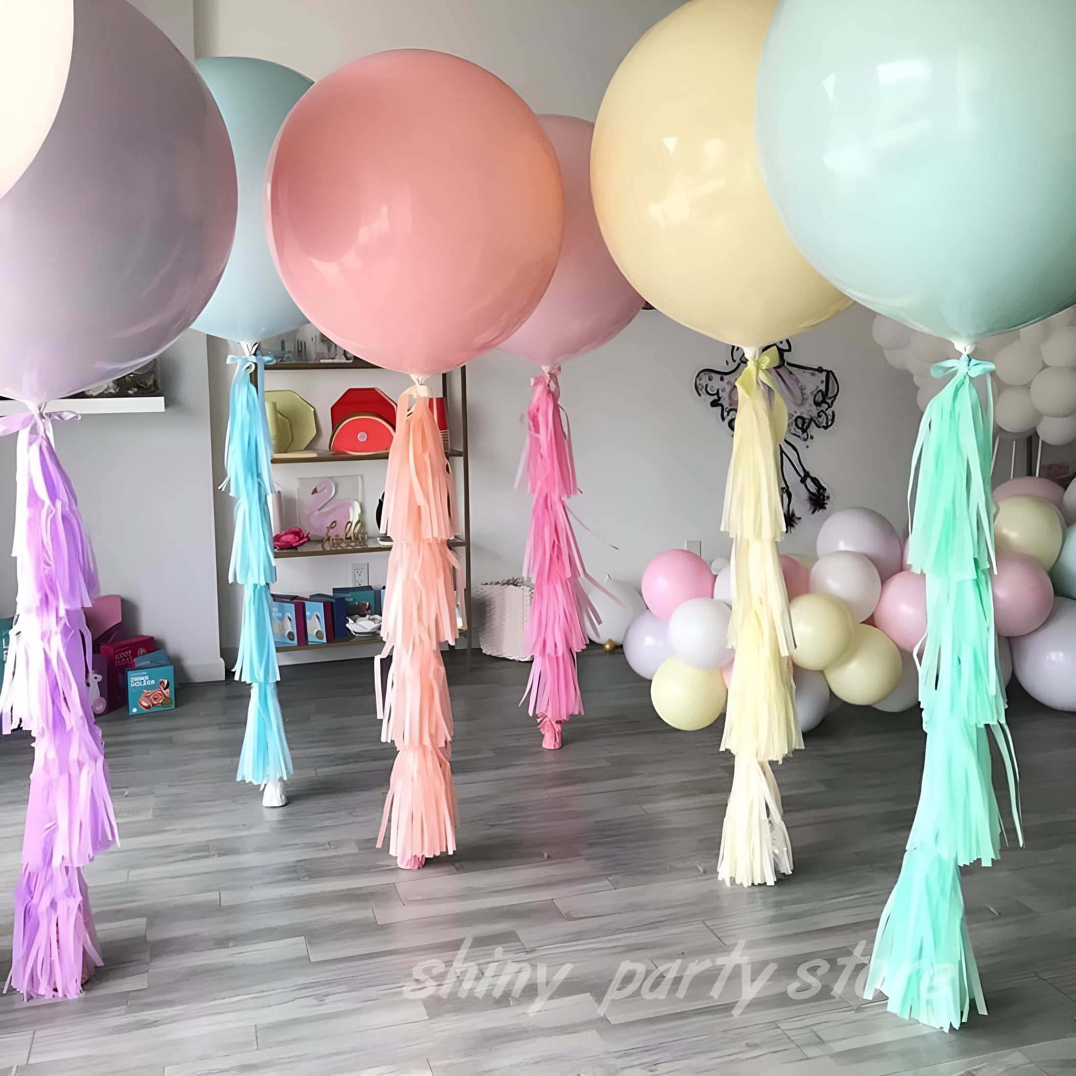 BESTSKY 36 Inch Macaron Latex Balloons for Party Decorations (Pastel Blue, 10 Pack) 2eq5z