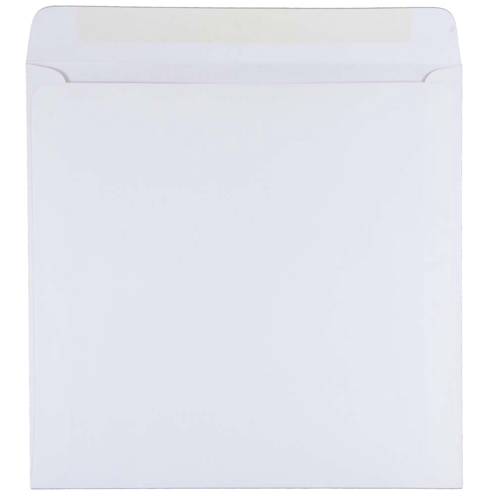 JAM Paper Square Invitation Envelopes, Premium Stationery for Weddings and Announcements (White, 9.5 x 9.5 in, 25/Pack) 8o9zn