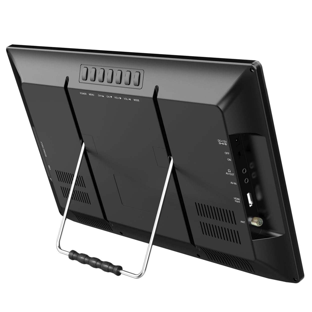Supersonic 16-Inch Widescreen LED Portable TV with Rechargeable Battery, HDMI, USB, and FM Radio (Black, 16 in) hgony