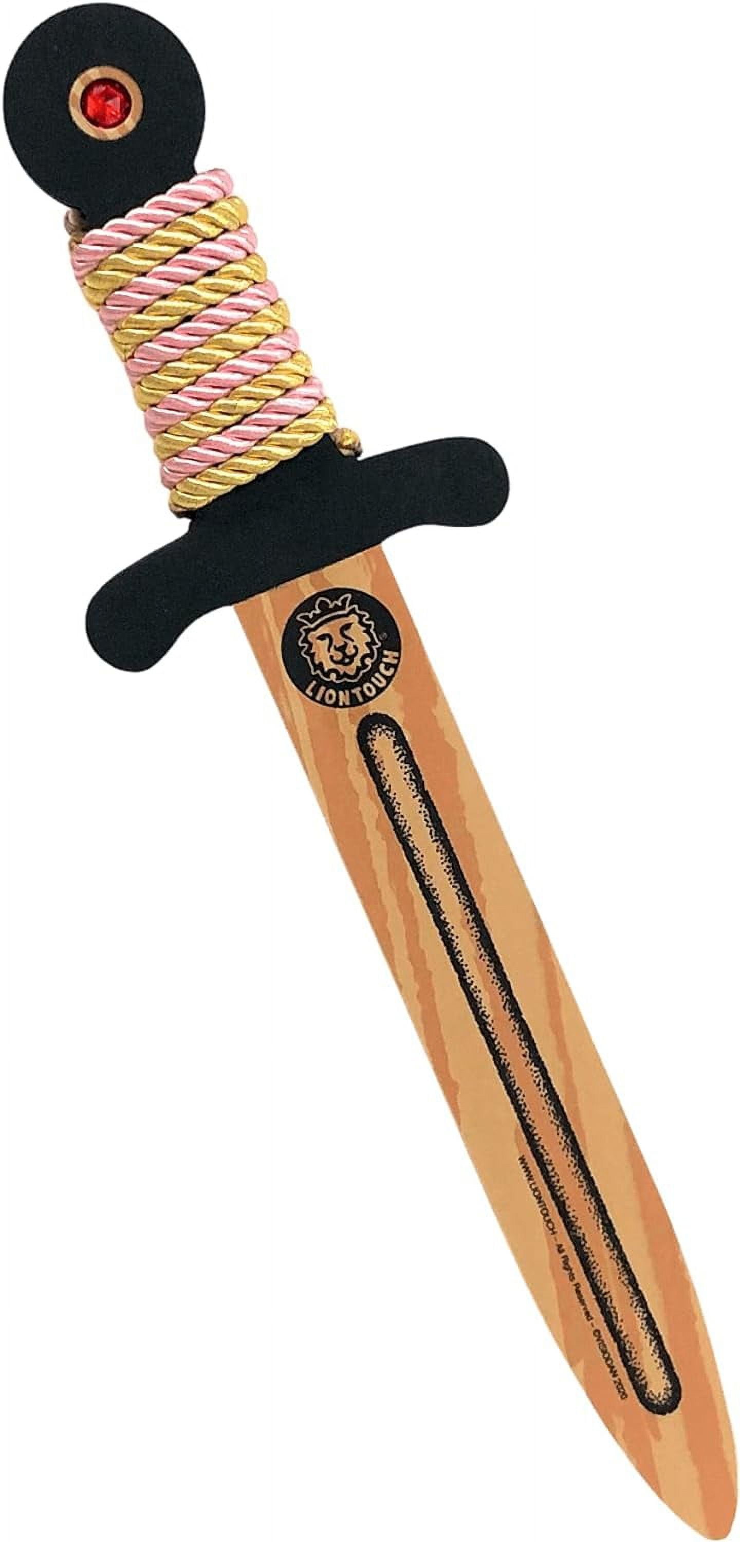 Liontouch WoodyLion Toy Sword Foam Dagger for Kids (Gold, Small) d6wl2