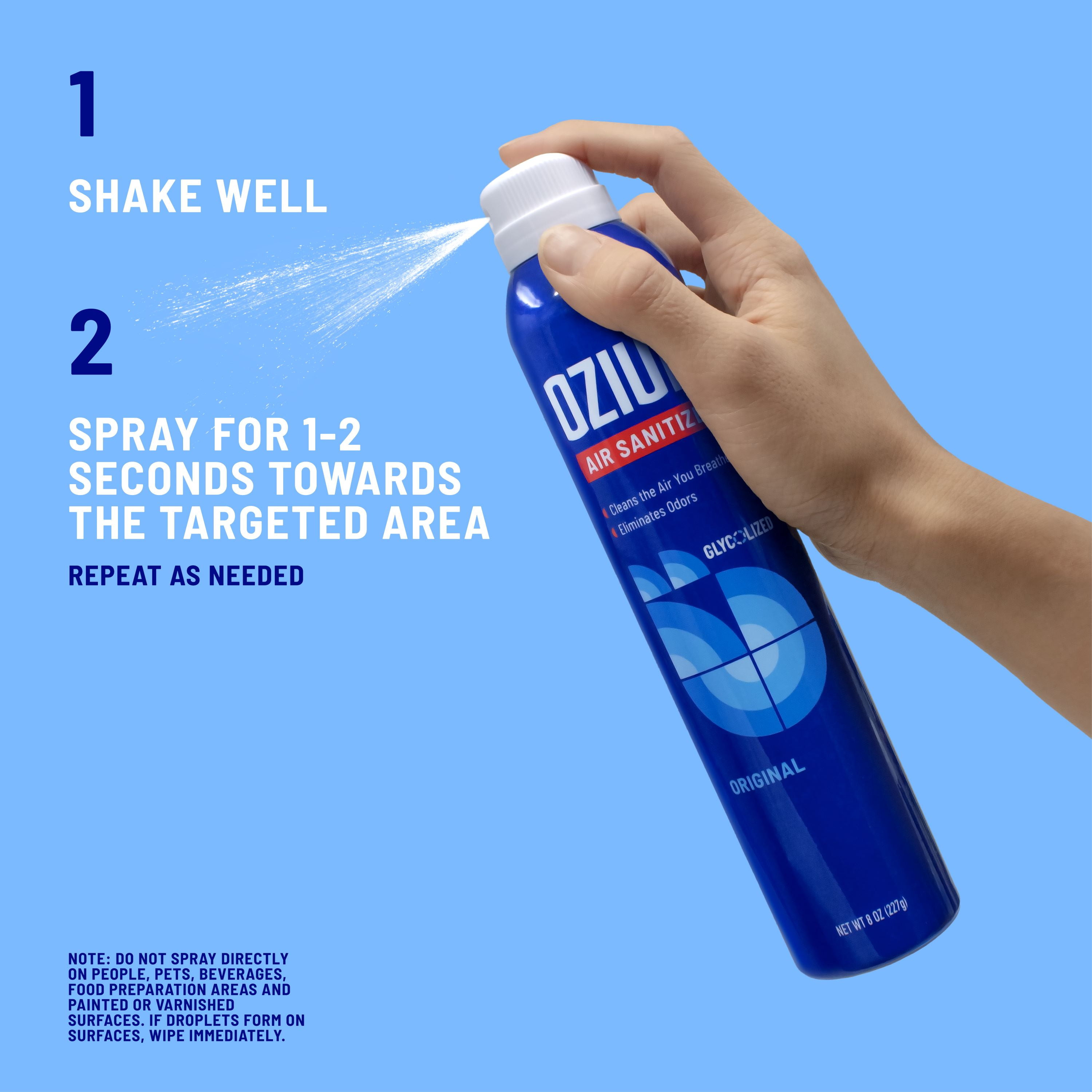 Ozium Air Sanitizer Spray, Original Scent, Odor Eliminator (6 Pack, 8 oz) timhe