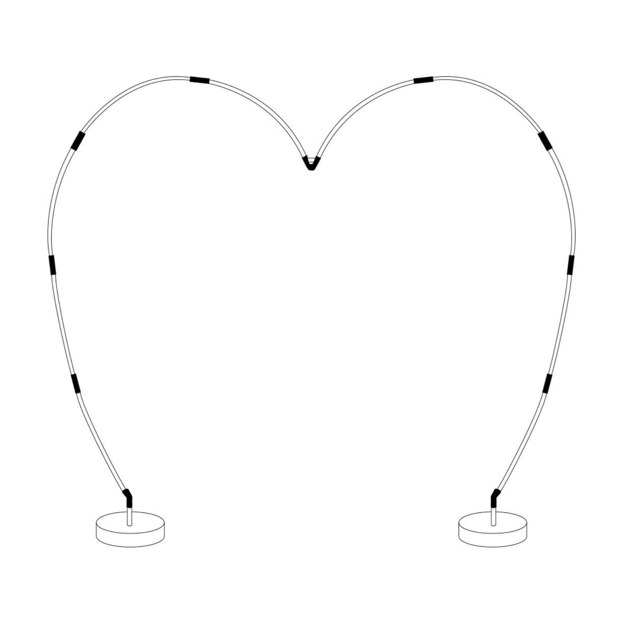 Funny Fashion Heart Balloon Arch Kit for Wedding and Party Decorations (91 in x 95 in) ky0fn