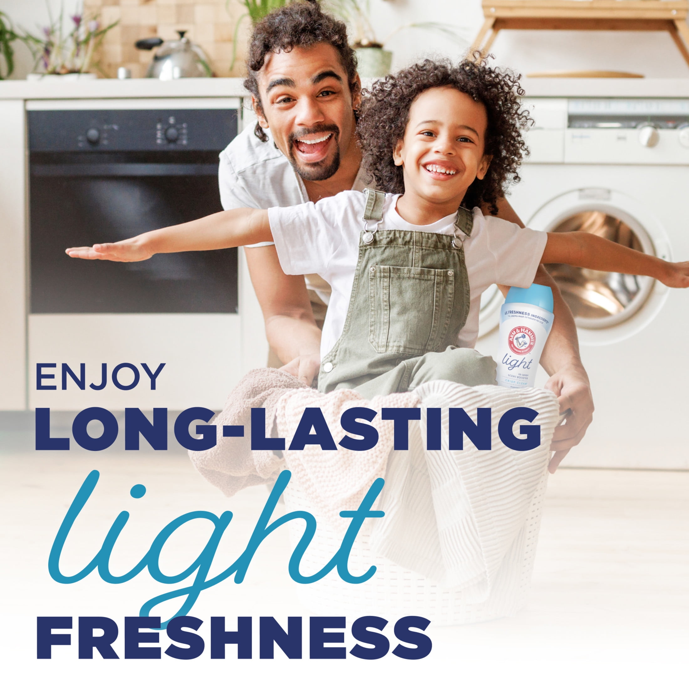 ARM & HAMMER Light In-Wash Laundry Scent Booster, Crisp Clean Fragrance (24 oz) uyzfg