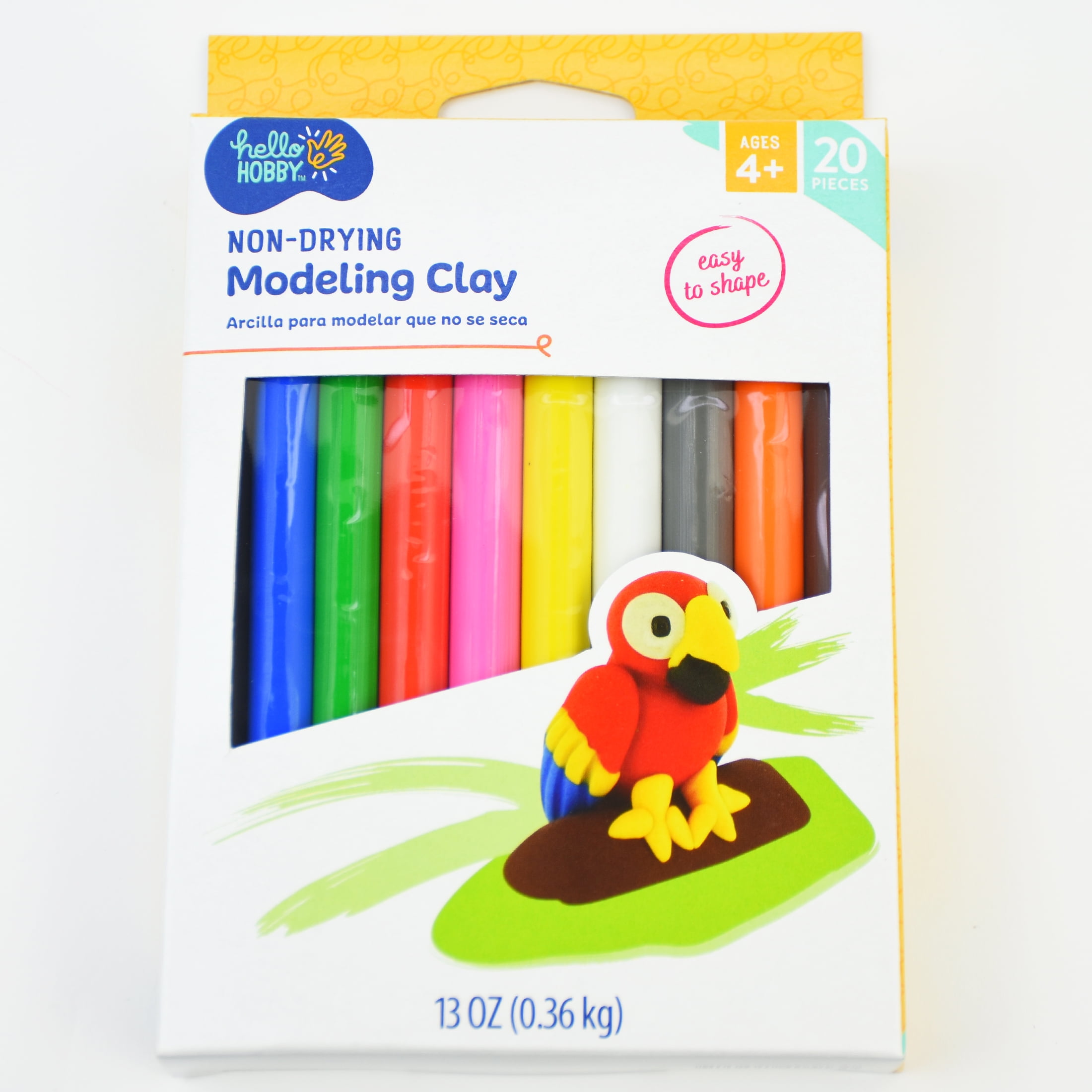 Hello Hobby EZ Shape Non-Drying Modeling Clay Craft Set (Multi-Color, 2 lb) 3o0l6