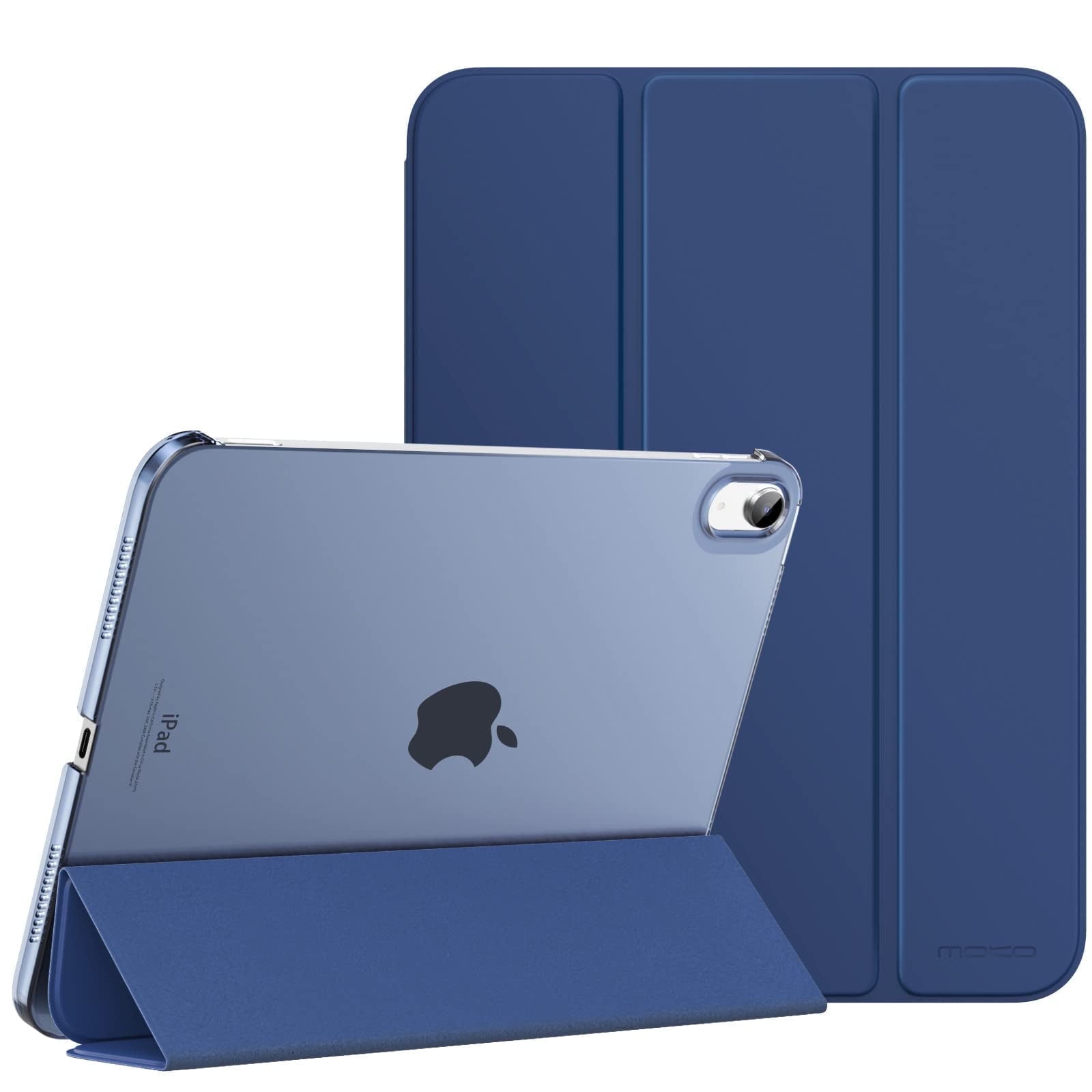 MoKo Slim Stand Protective Case for iPad 11th Gen 11 in 2025 and iPad 10th Gen 10.9 in 2022 (Navy Blue, 11 in) piobn