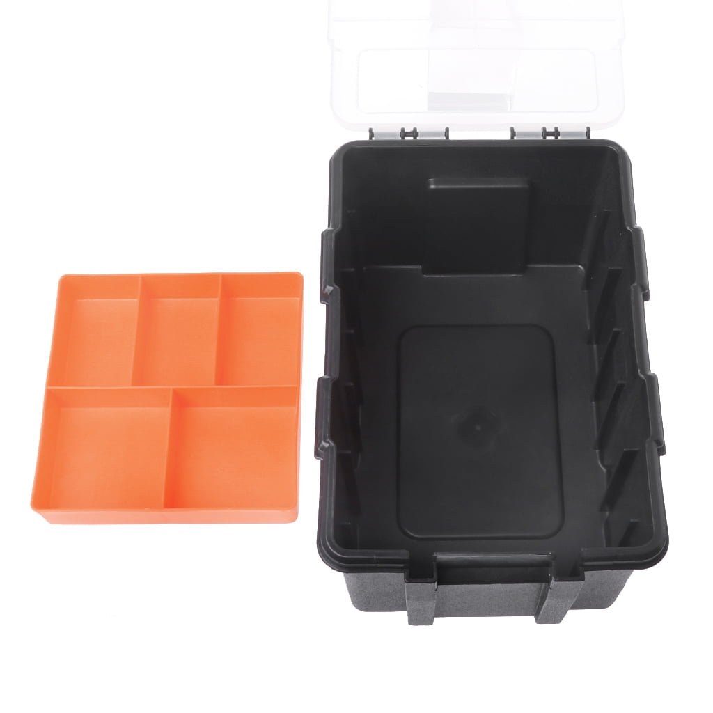 CHANCELAND Hardware Storage Organizer Box (Clear, 8.5 in x 5.5 in x 1.5 in) w3o3w