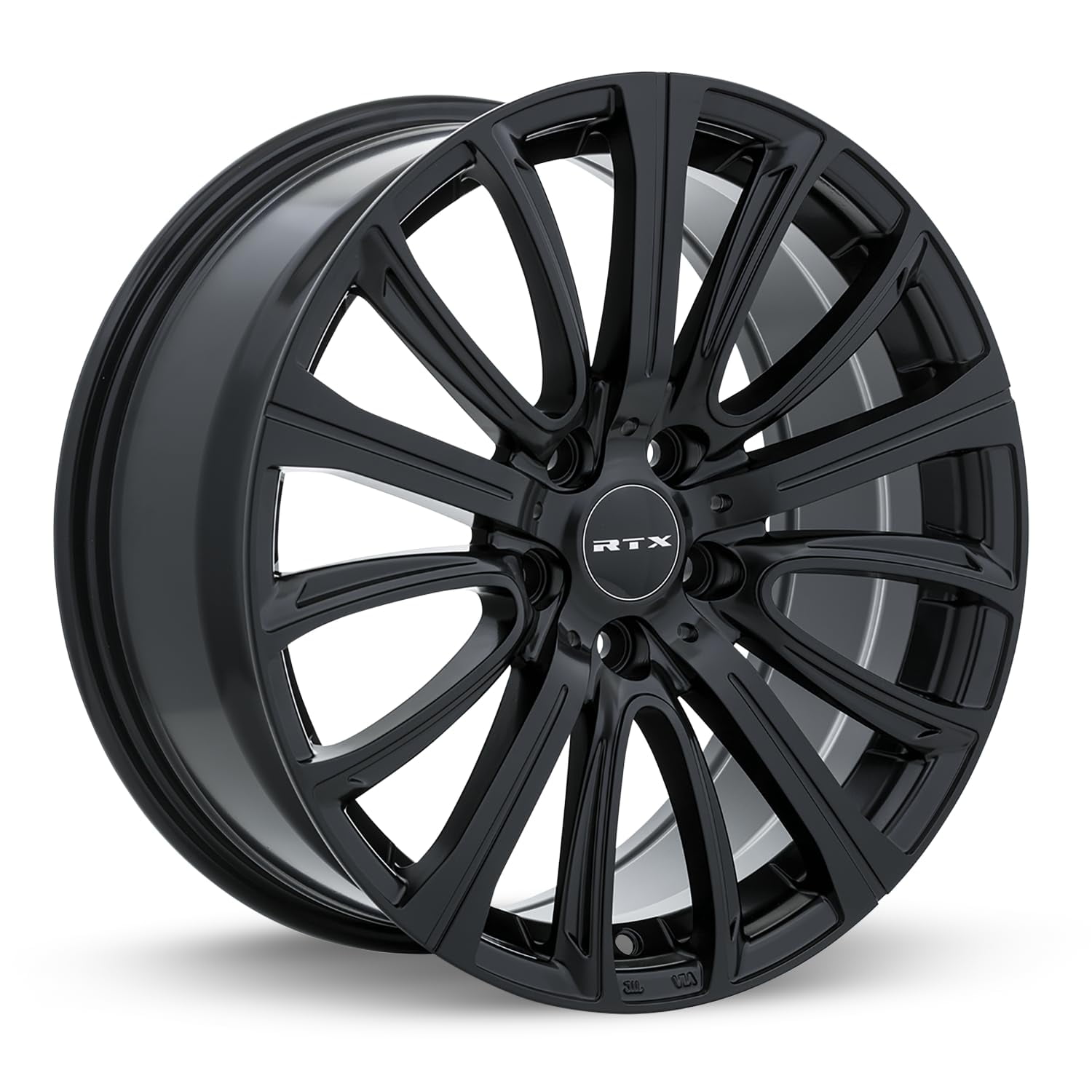 RTX Wheels Network Custom Alloy Wheel (Satin Black, 18x8 in, 5x114.3 Bolt Pattern, 35mm Offset) 67n6w