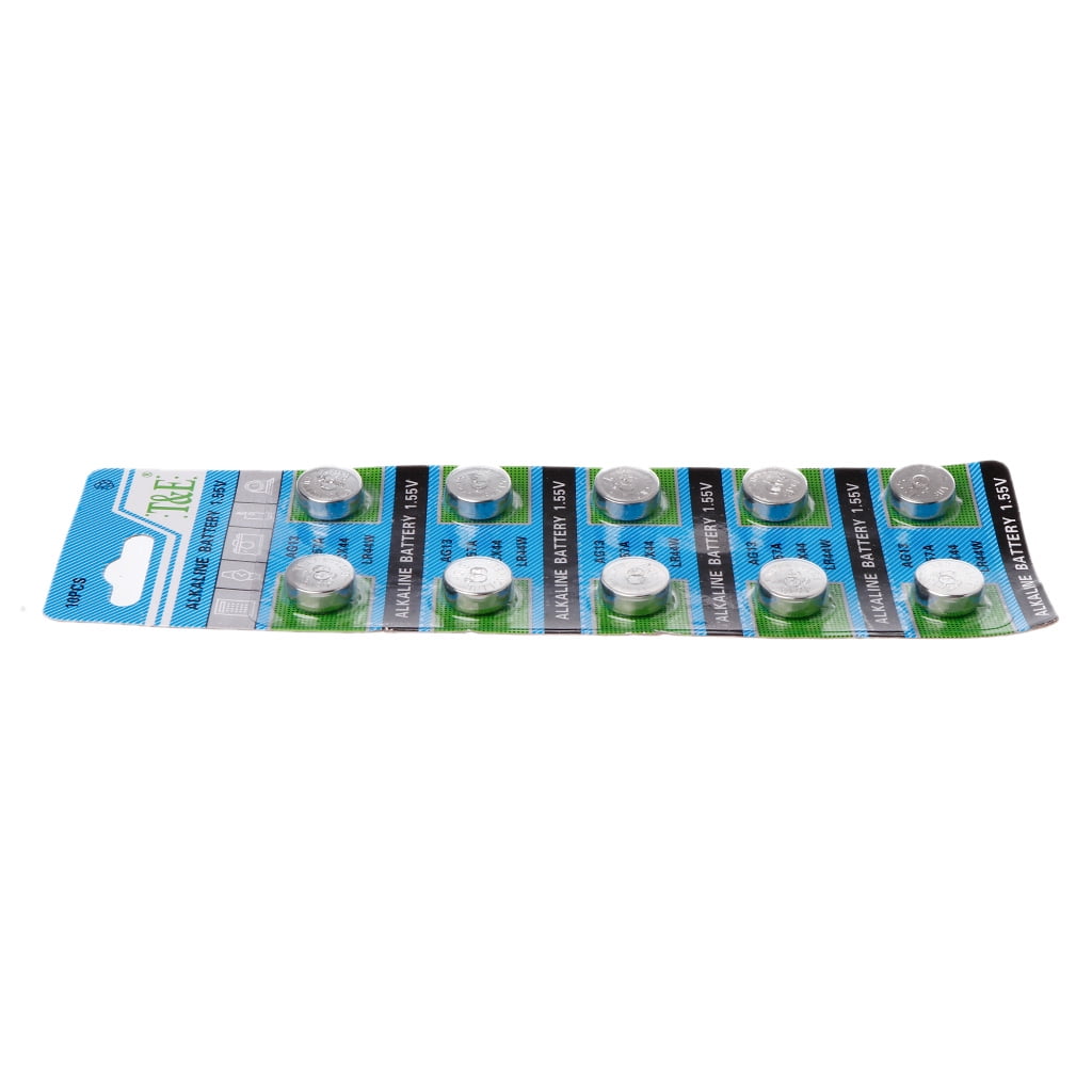 MANNYA LR44 AG13 Button Coin Cell Batteries (10 Pack, 1.5V) 2x92i