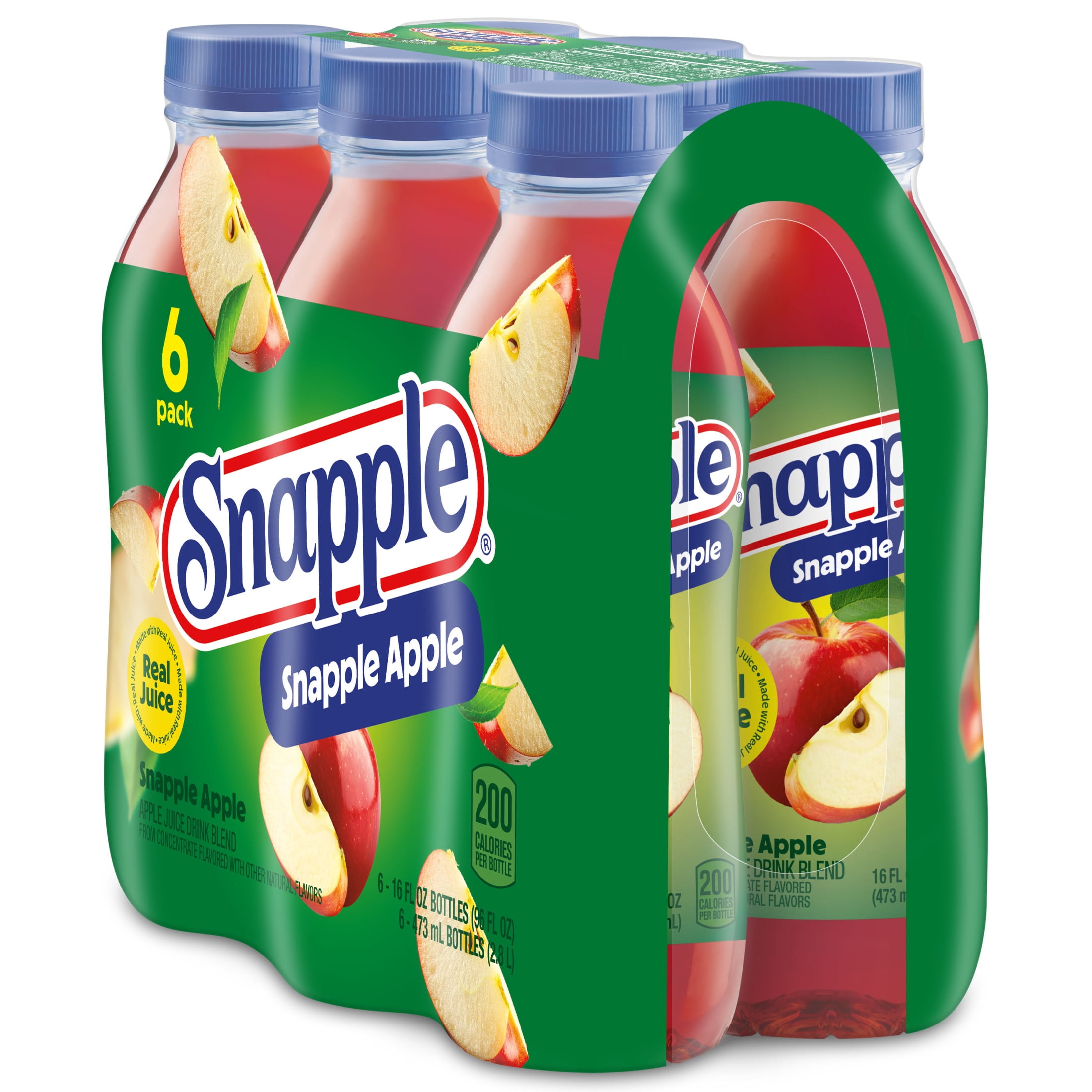 Snapple Apple Juice Drink, Crisp Refreshing Fruit Beverage (6 Pack, 16 fl oz) jide6