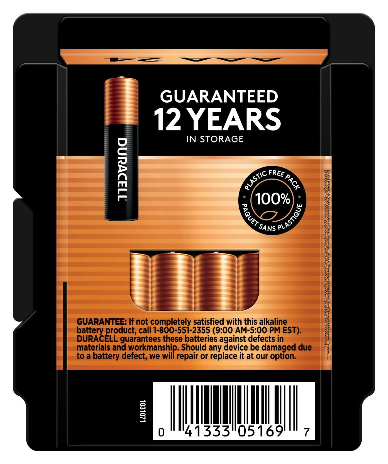 Duracell Coppertop AAA Alkaline Batteries, PowerBoost Long-Lasting Performance (30 Pack) 4peim